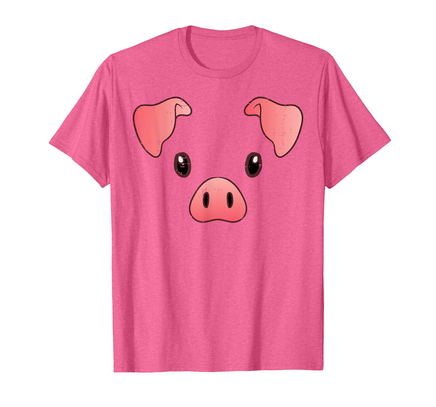 Pig Face Costume Cute Hog Halloween Animal Kids Women Men T-Shirt