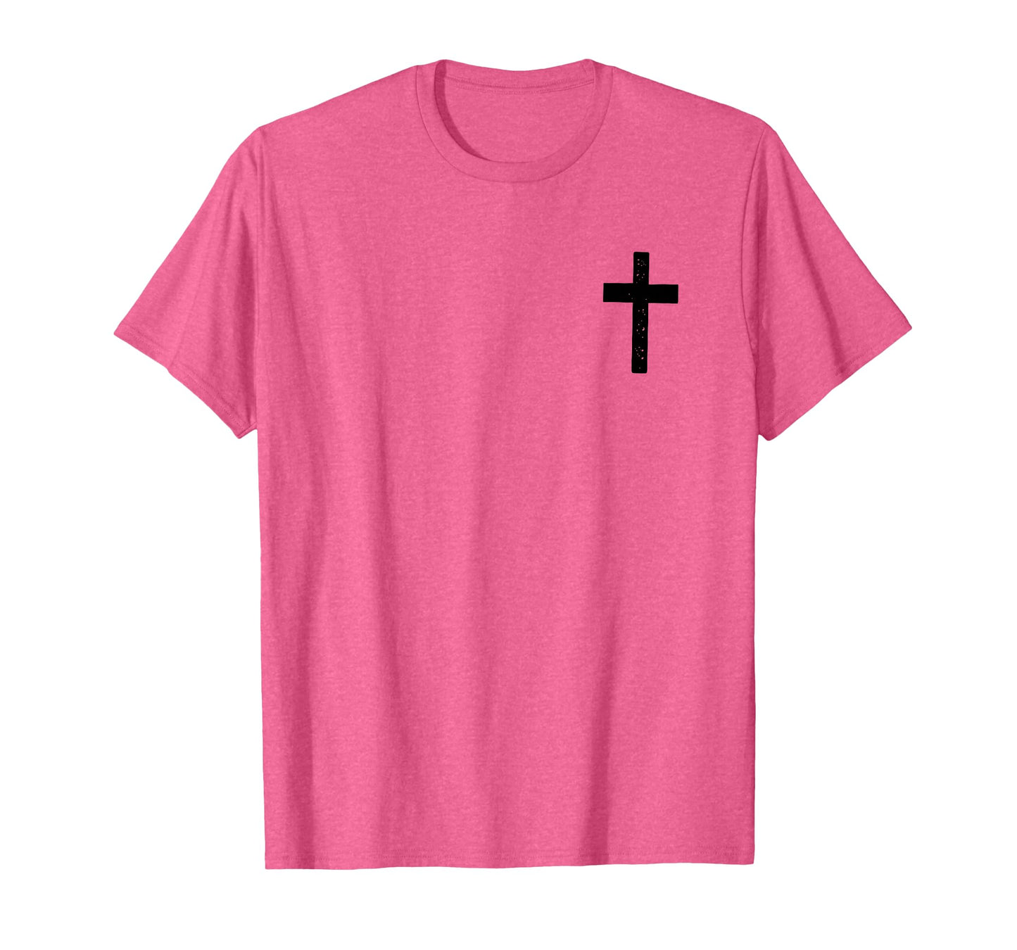 Not by My Strength But His, Christian, Jesus - Font & Back T-Shirt