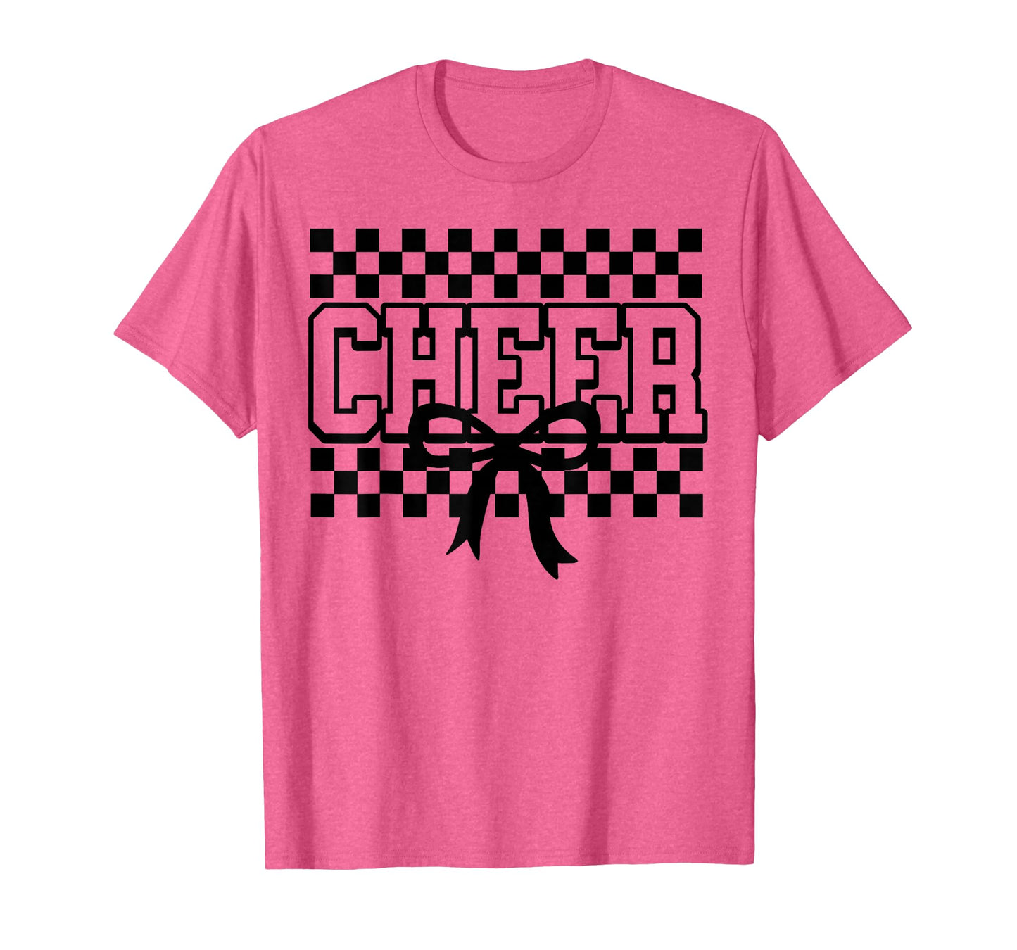 Checkered Cheer Cheerleading for Cheerleader Youth BFF Squad T-Shirt