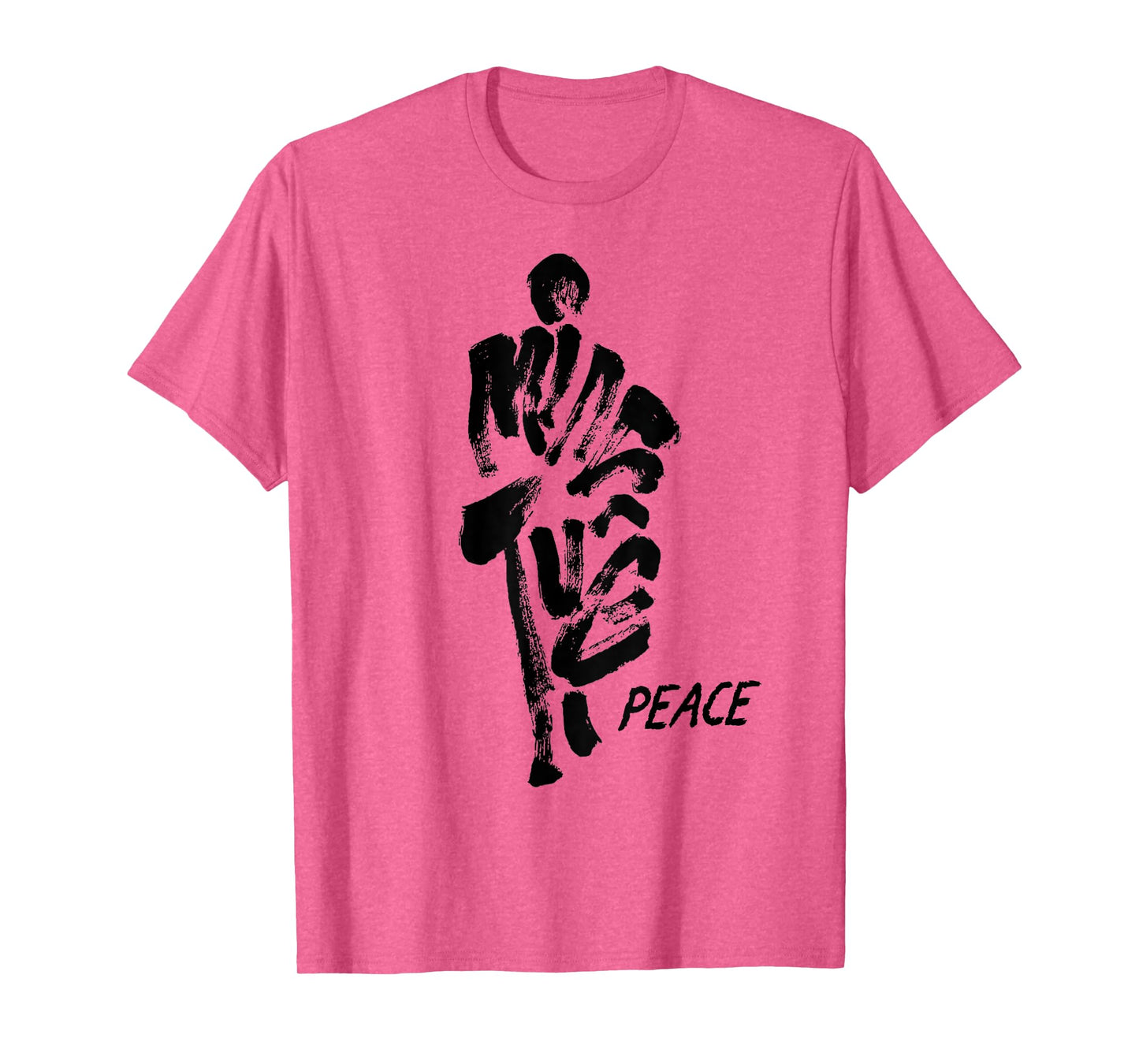 Thich Minh Tue Vietnamese Buddha Peace Lotus Calligraphy T-Shirt