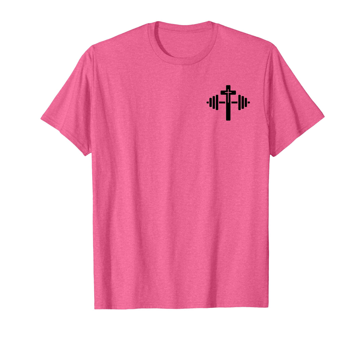Lift Heavy Pray Hard Christian Workout Apparel 2 Sided T-Shirt