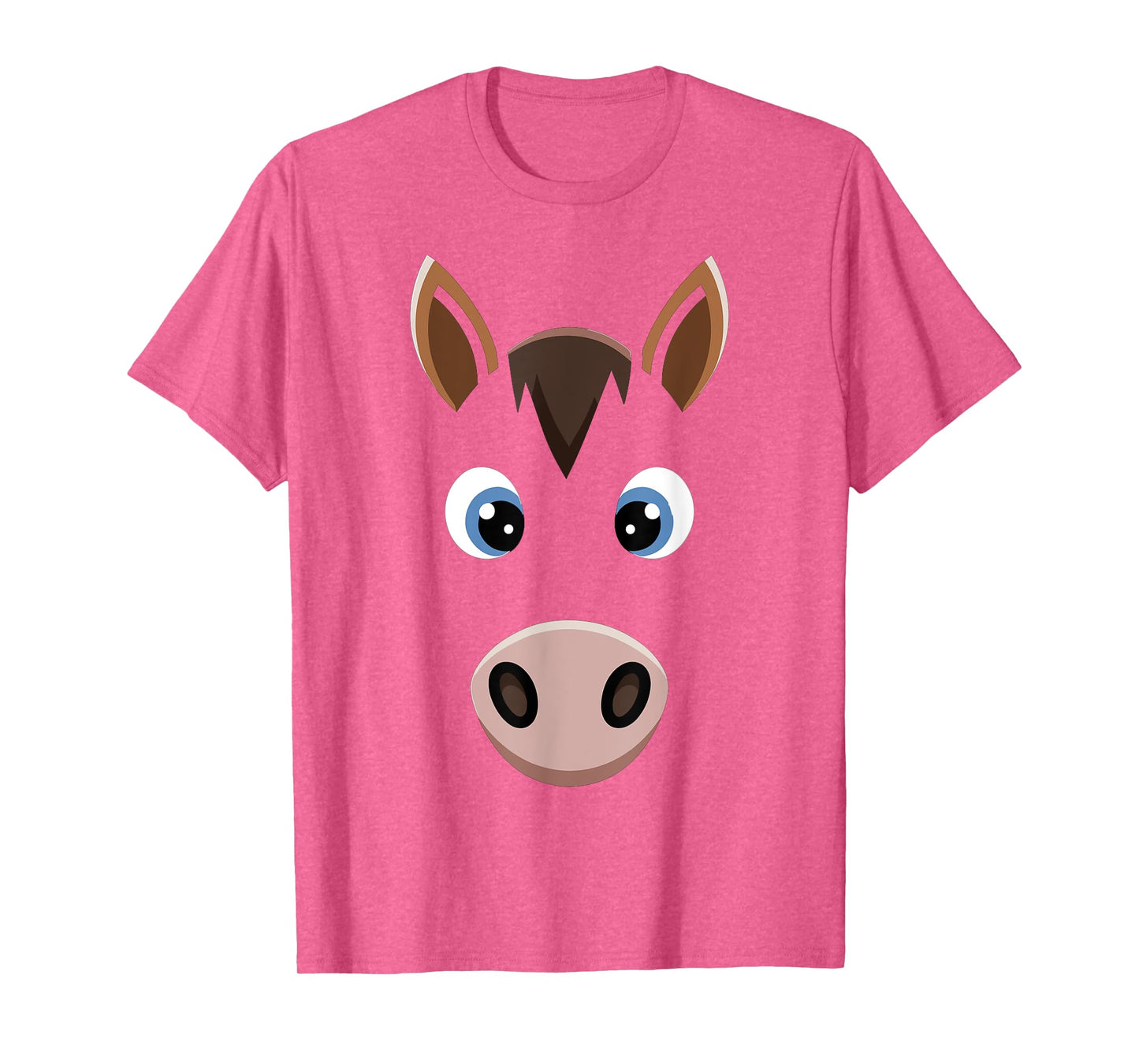 Halloween Horse Face Tshirt Costume Kids Cute Themed Horsey T-Shirt