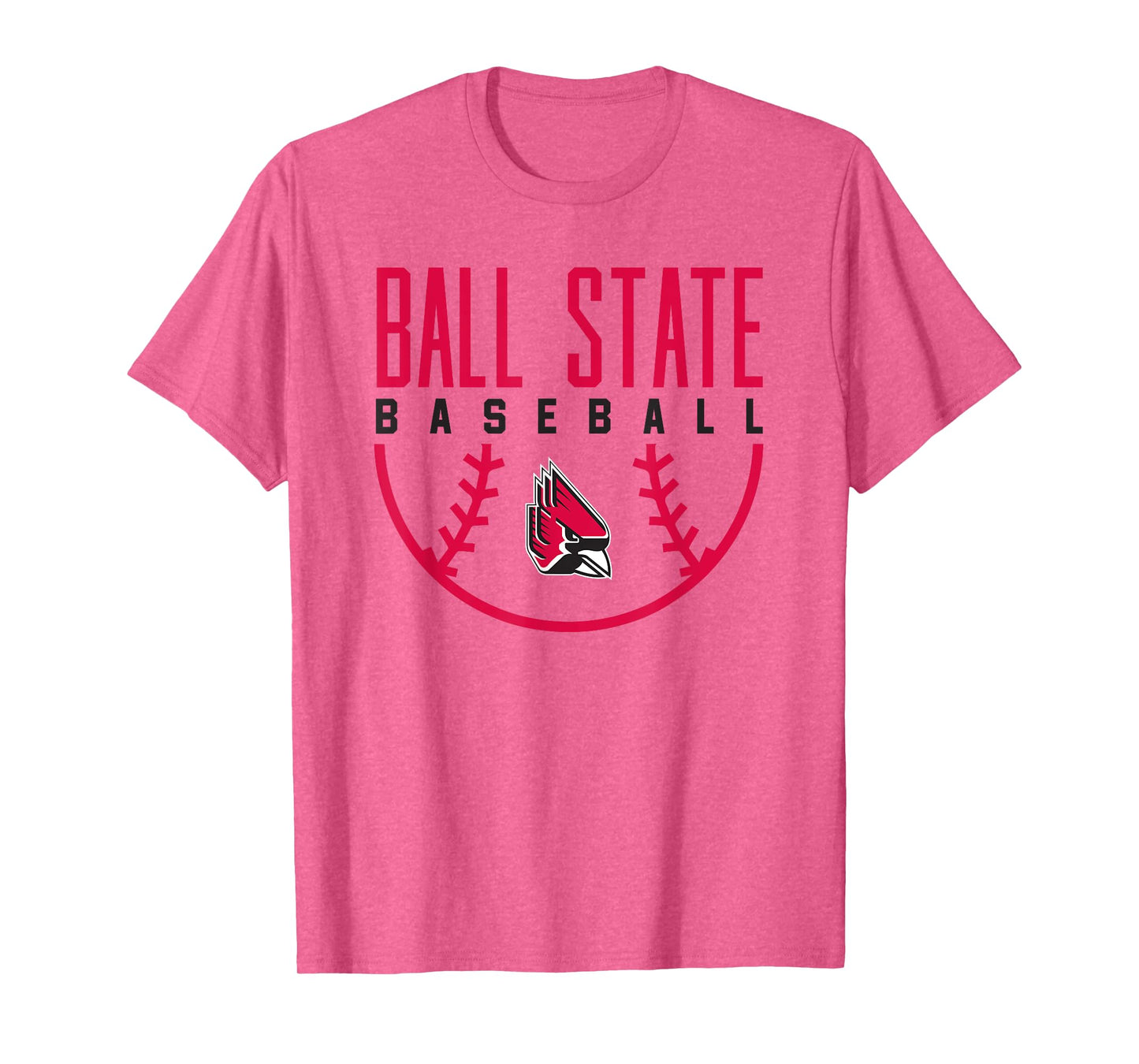 Ball State University Cardinals Baseball Arch T-Shirt