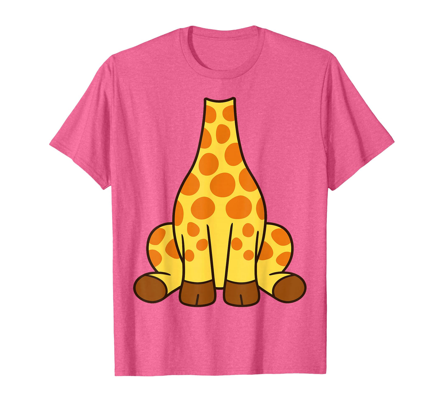 Giraffe Shirt Adult Men Women Kids Yellow Giraffe Costume T-Shirt