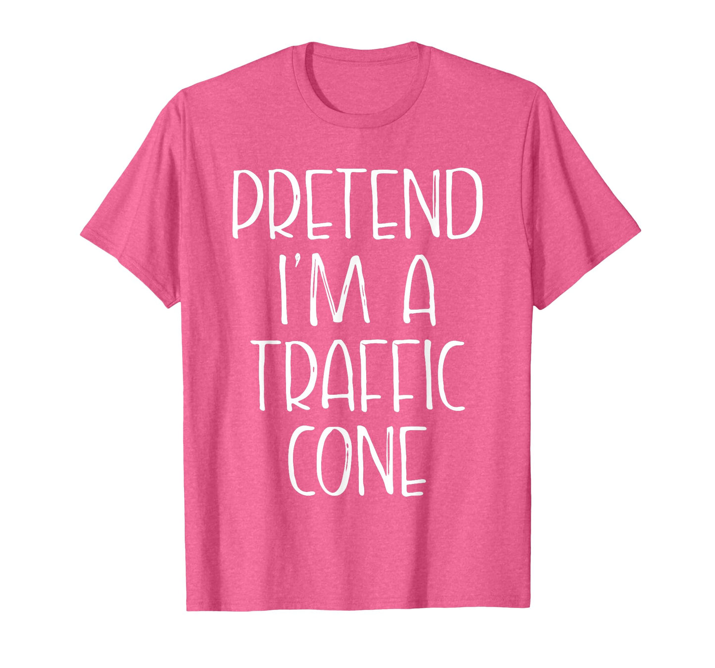 Pretend I'm A Traffic Cone Halloween Costume Group Matching T-Shirt