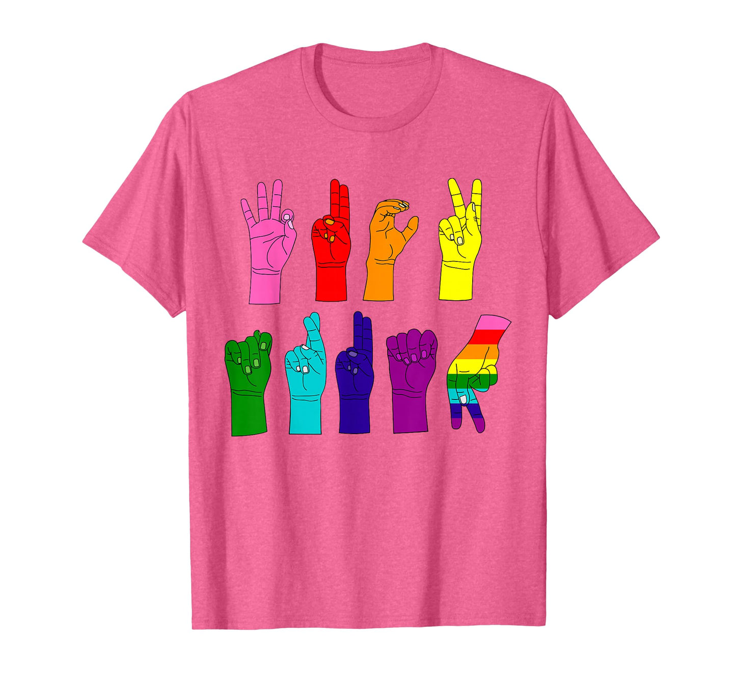 Anti-Trump ASL Sign Language LGBTQ+ Protest T-Shirt