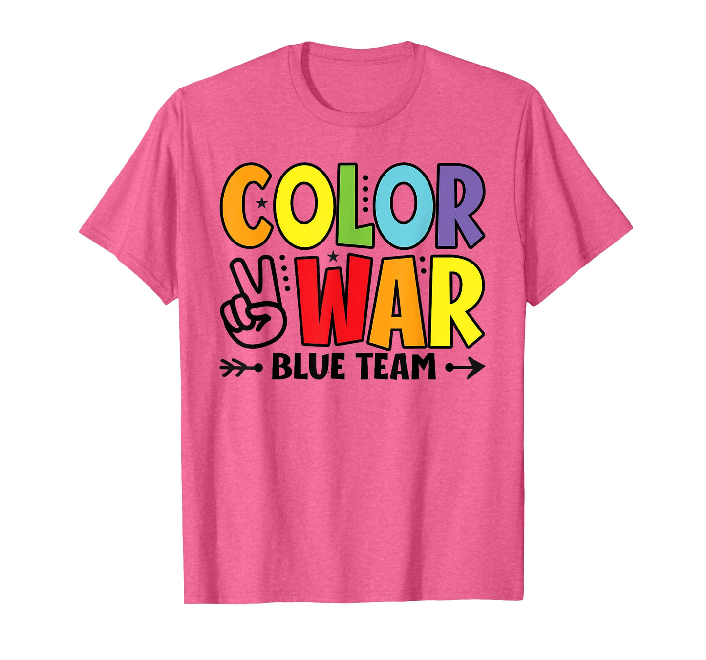 Color War Blue Team Sleepaway Summer Camp Game T-Shirt
