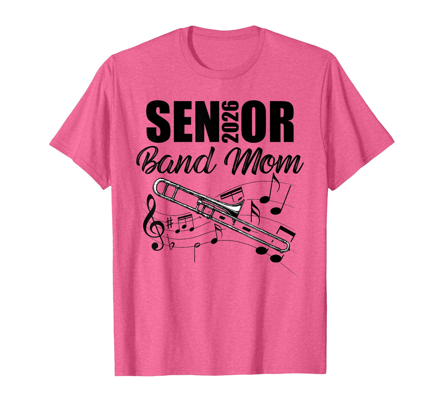 Senior Band Mom 2026 Marching Band Class of 2026 Trombone T-Shirt