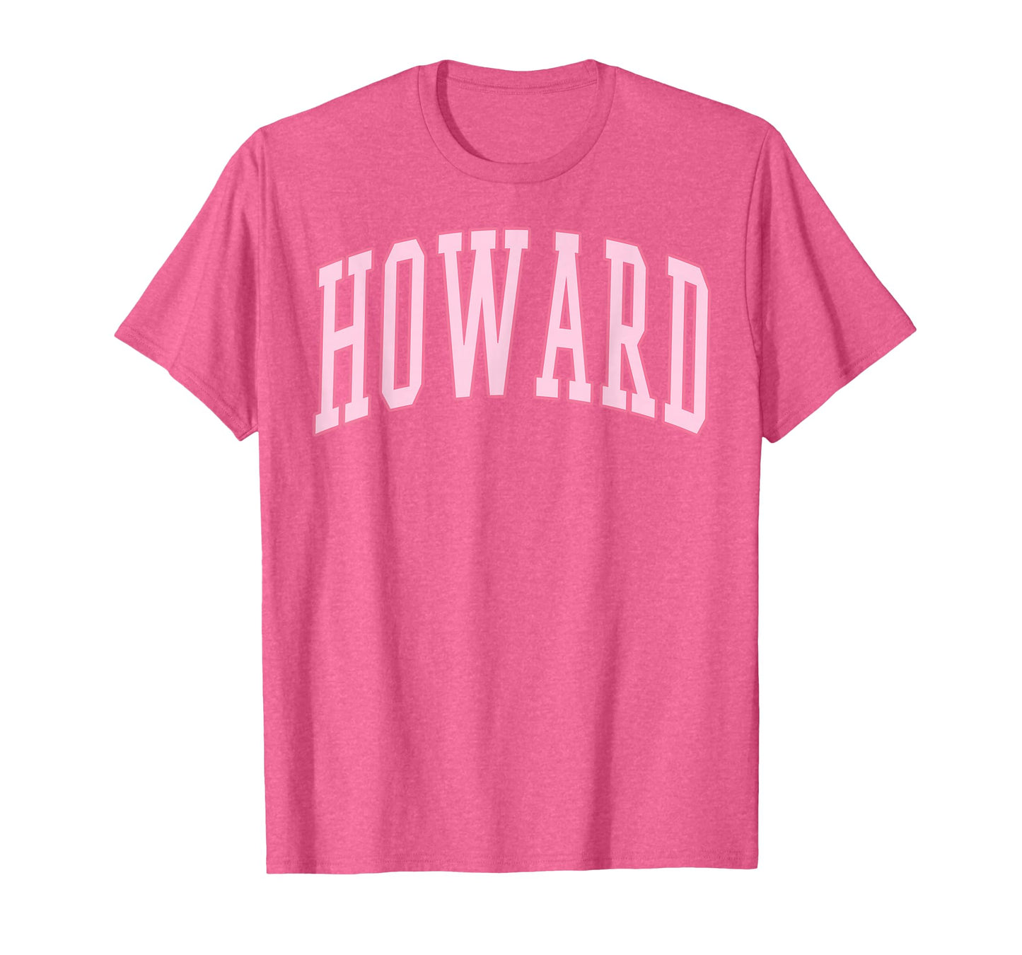 Howard Vintage Preppy Varsity Pink Sports T-Shirt
