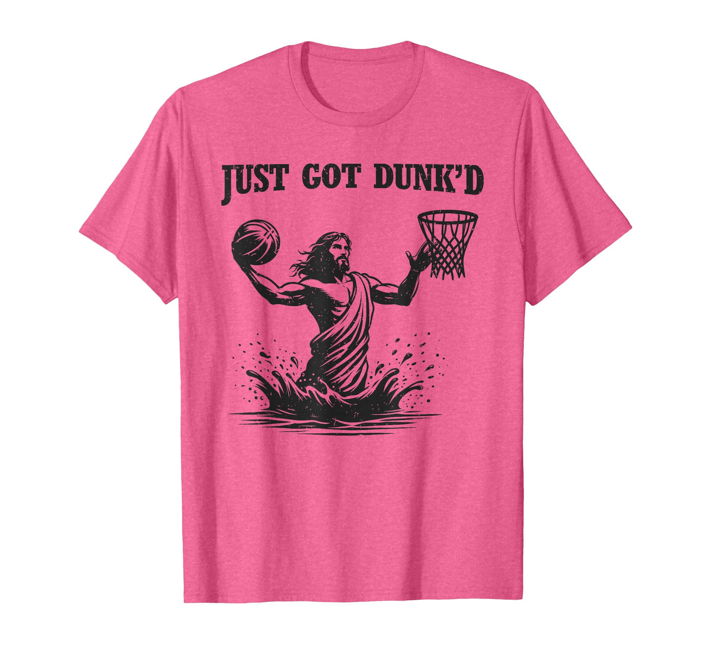 Just Got Dunked Funny Baptism Jesus Playing Basketball T-Shirt