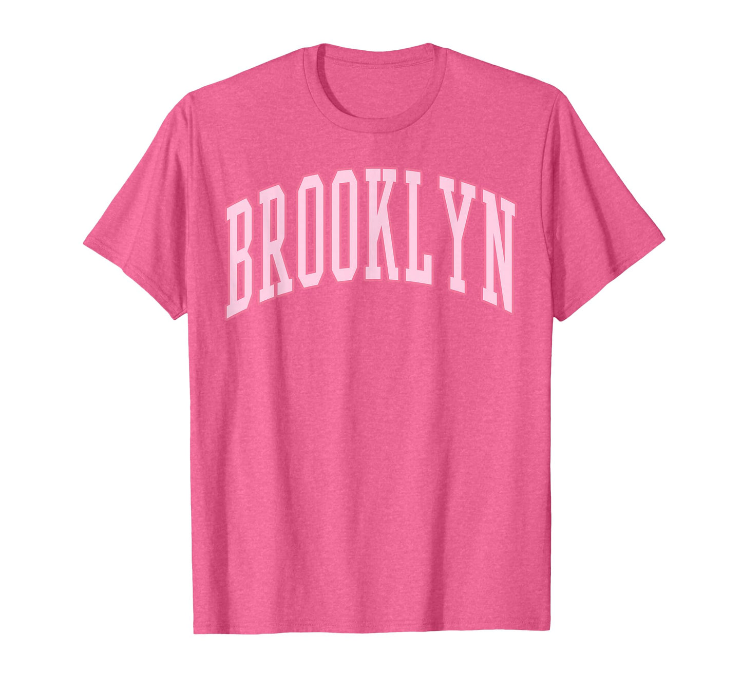 Brooklyn Vintage Preppy Varsity Pink Sports T-Shirt