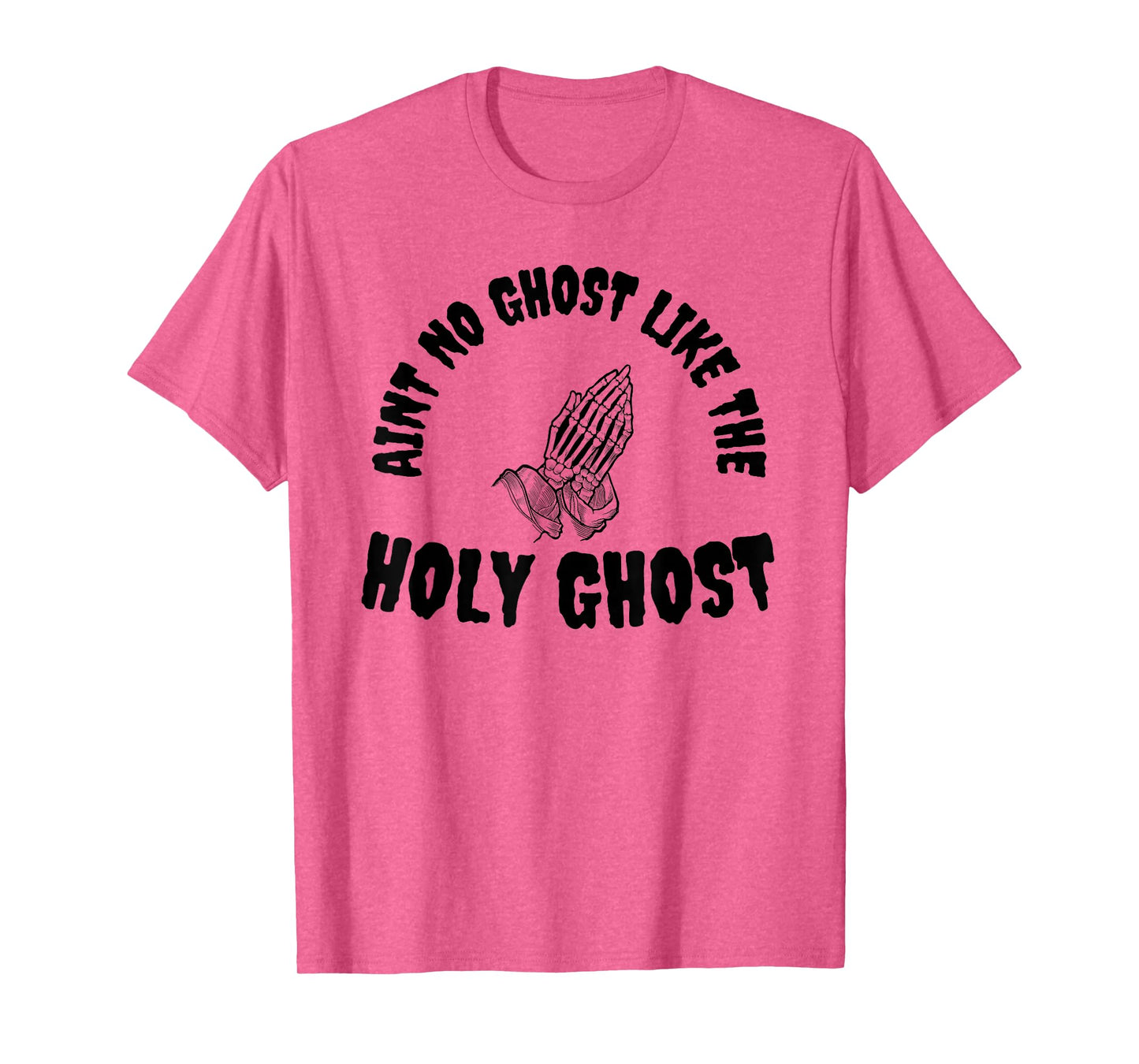 Holy Ghost Skeleton Prayer Hands Christian Faith Art T-Shirt