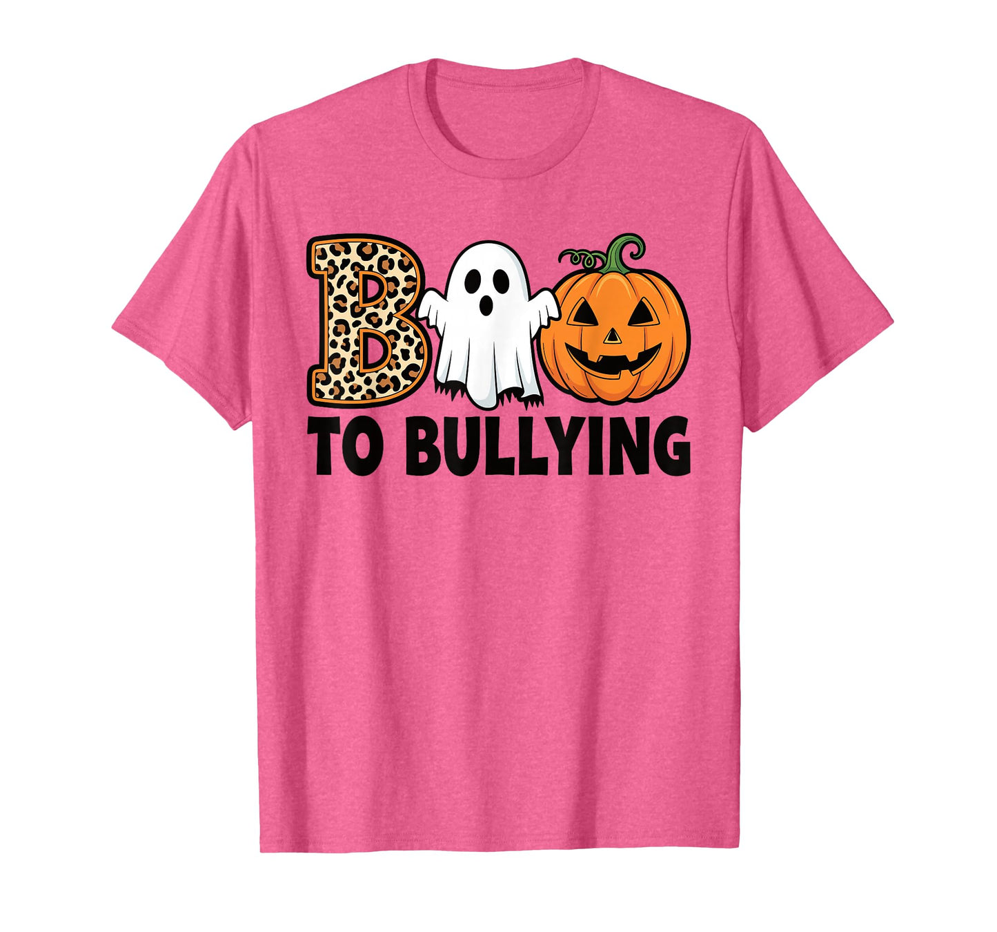 Boo to Bullying Halloween Ghost Anti Bully Unity Day Orange T-Shirt