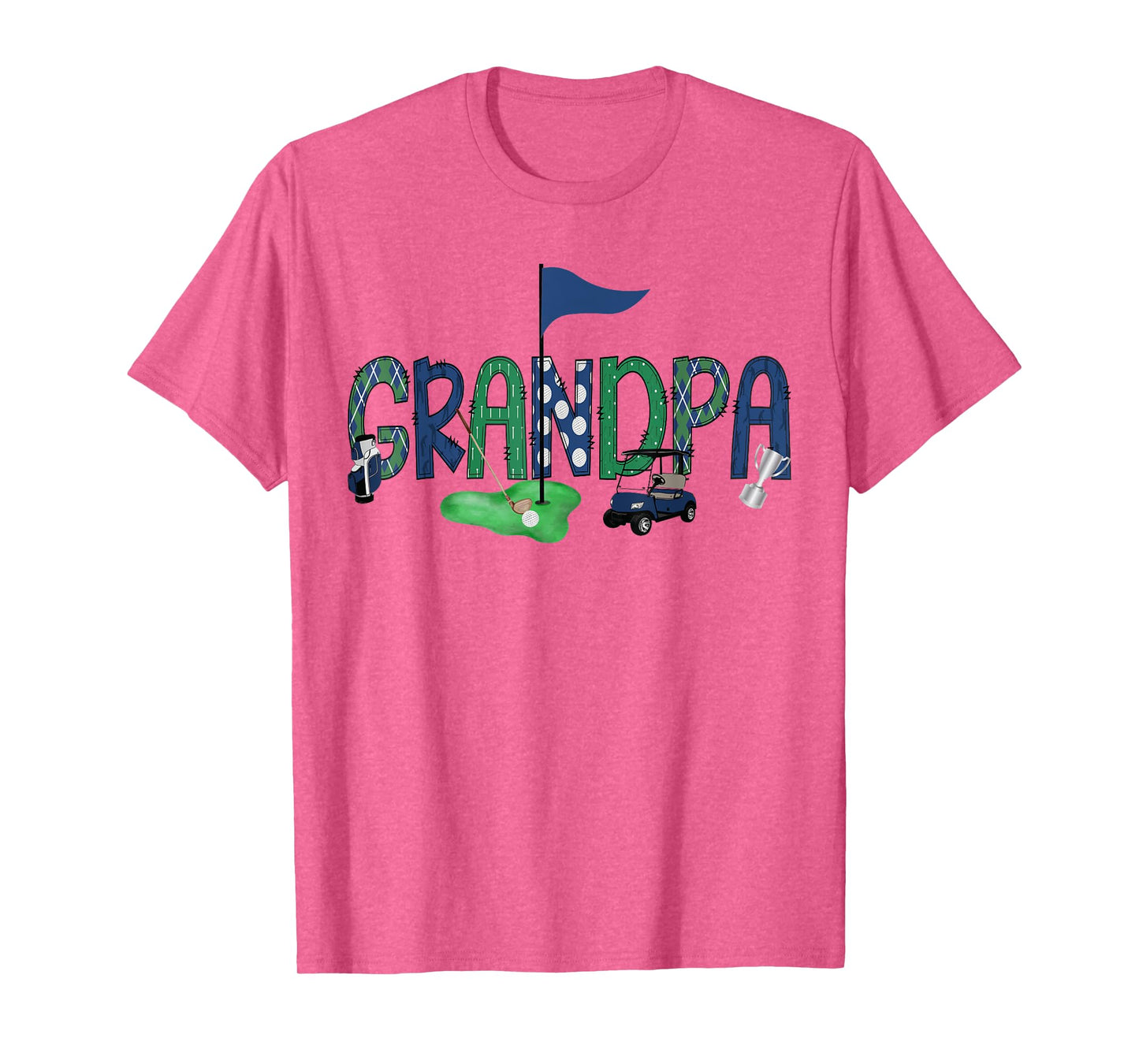 Grandpa Of The Birthday Boy Hole in One Golf Sport Matching T-Shirt
