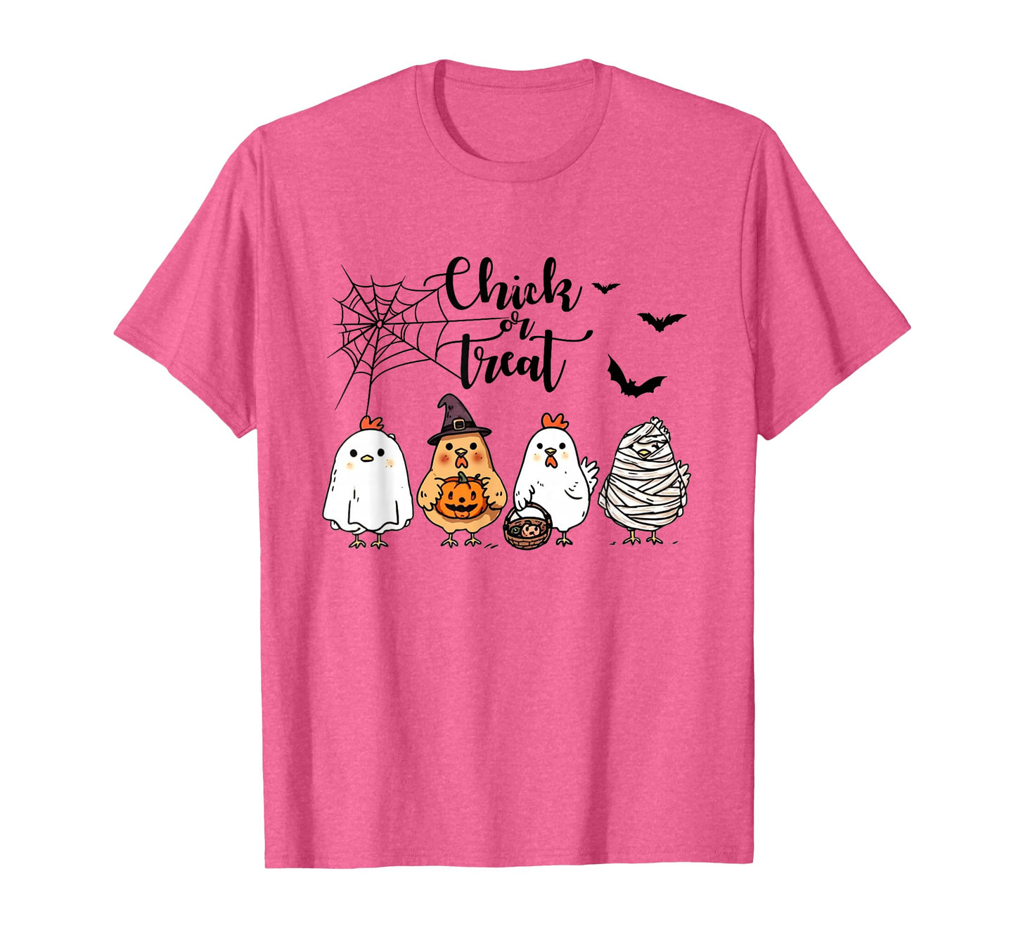 Funny Chicken Halloween Chick Or Treat Women Men Kids T-Shirt