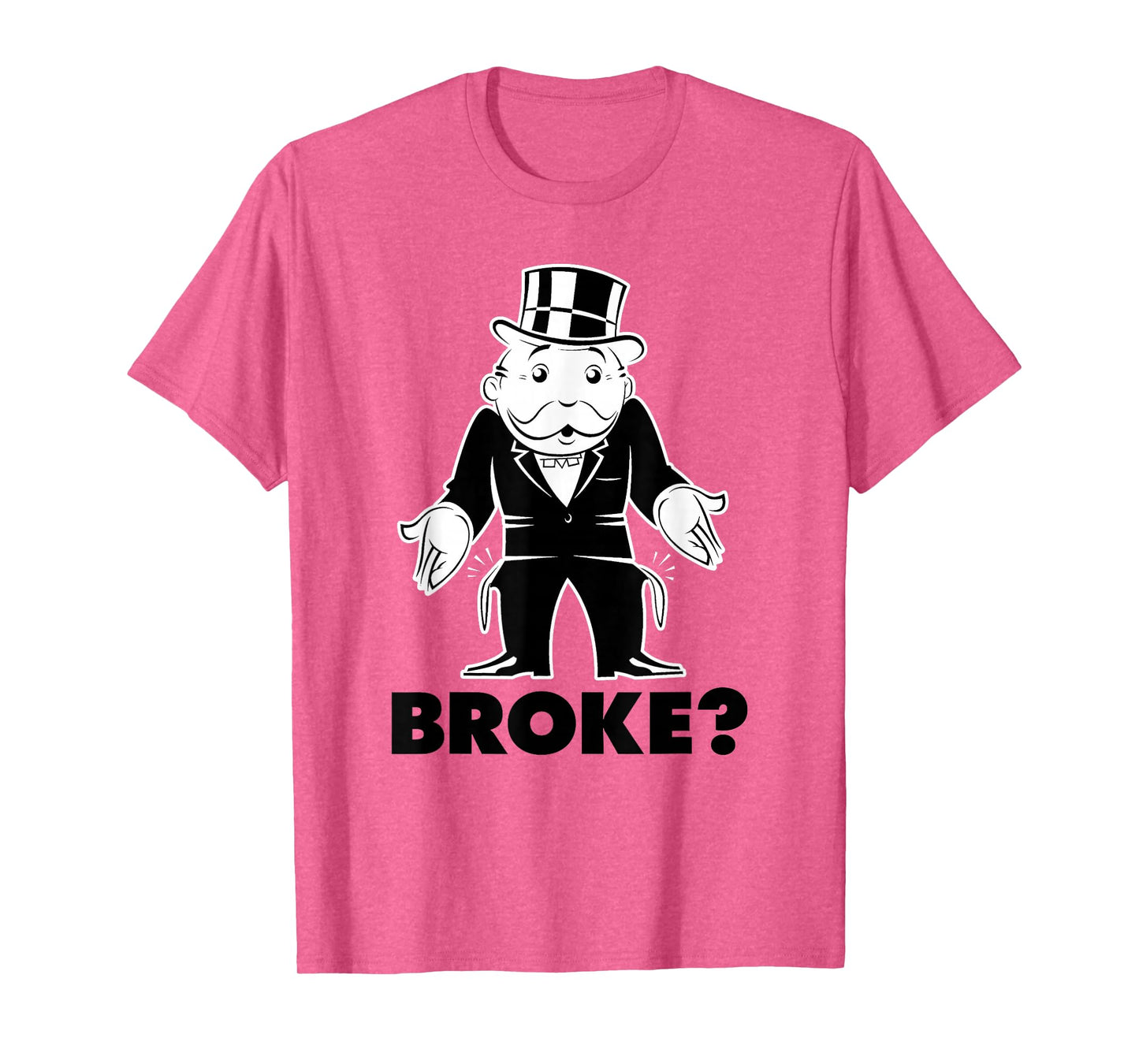 Monopoly Mr. Monopoly Broke? Classic Funny Logo T-Shirt