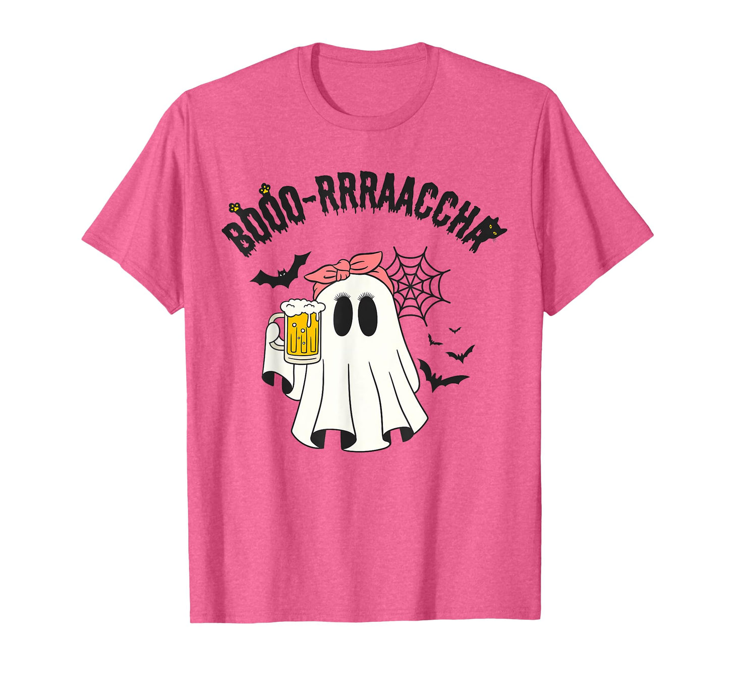 Boo-racha Funny Halloween Ghost Beer Design Borracha Funny T-Shirt