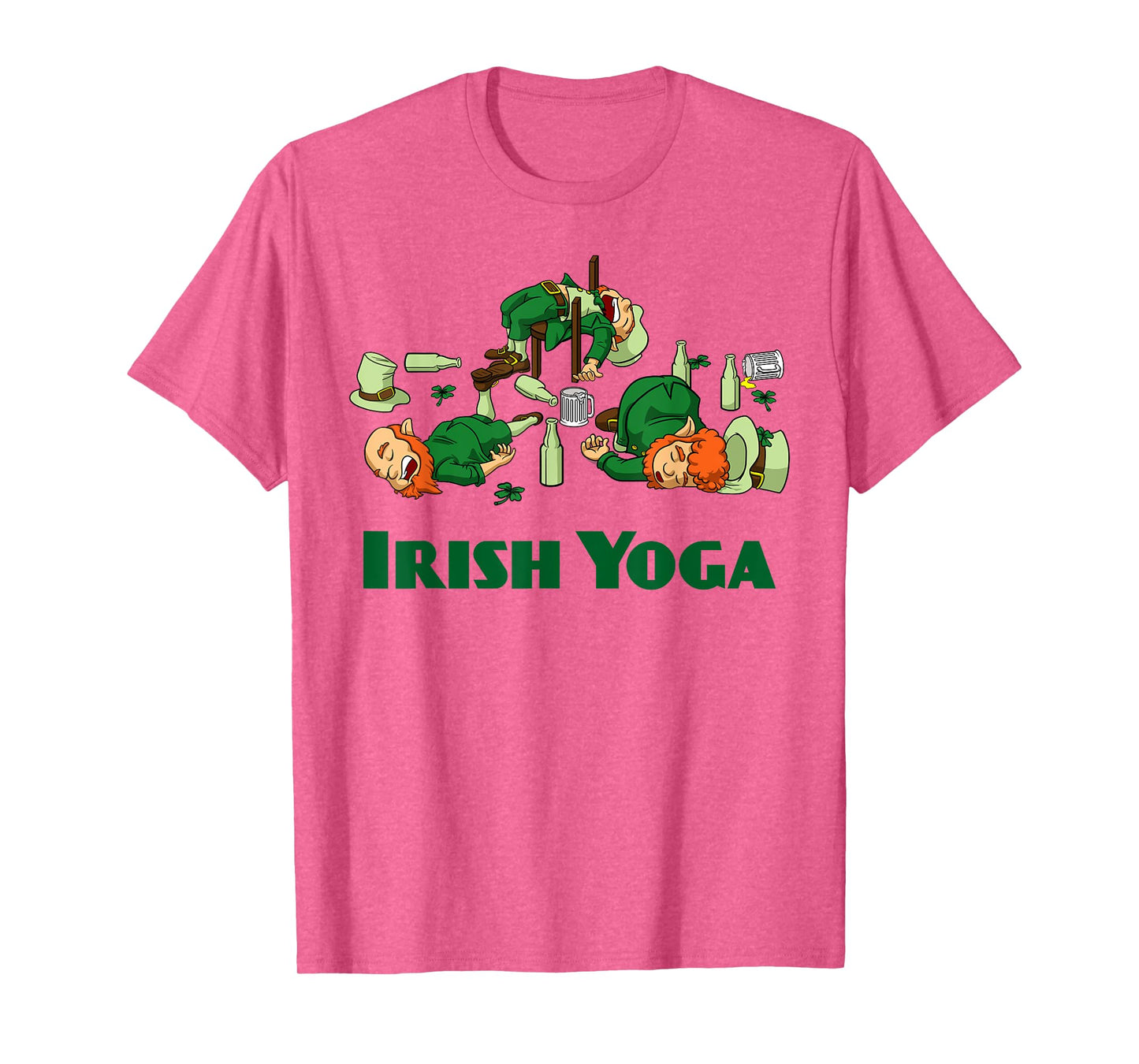 Irish Yoga Funny St. Patrick's Day Party Leprechaun Matching T-Shirt