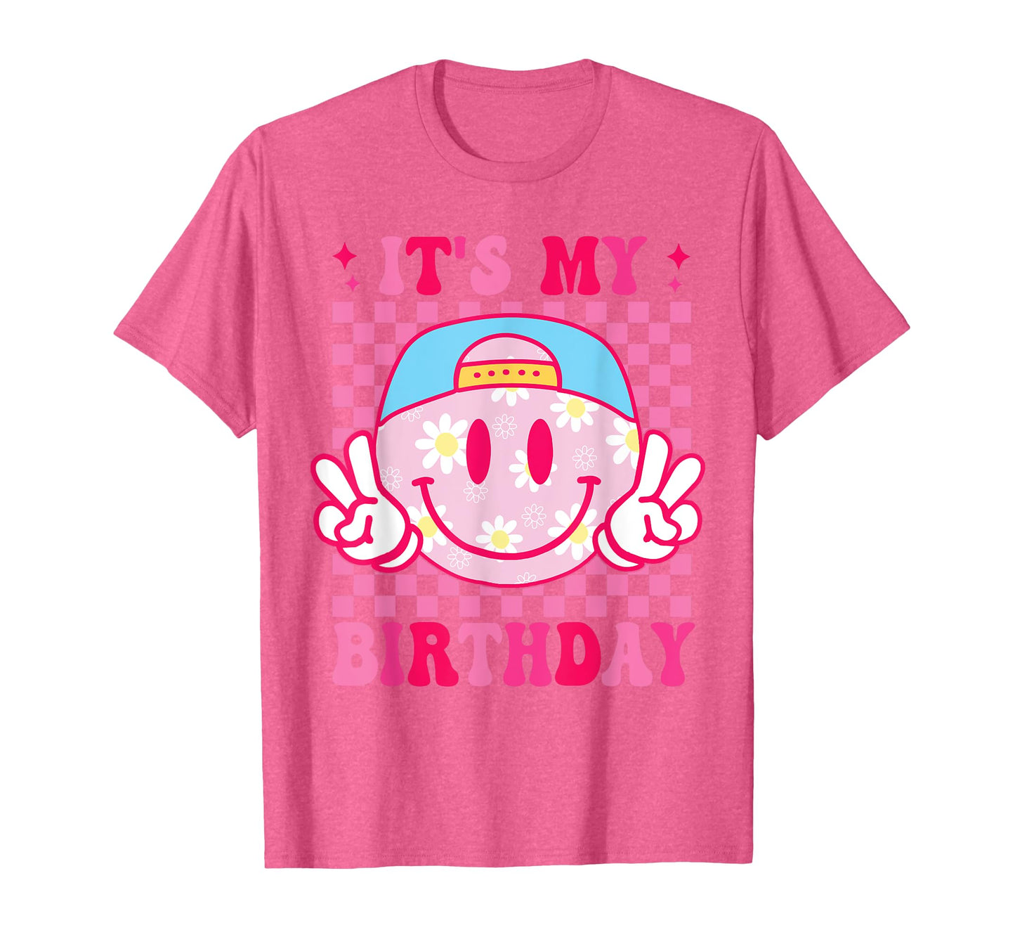 Groovy It's My Birthday Women Teens Girls Kids Bday Party T-Shirt