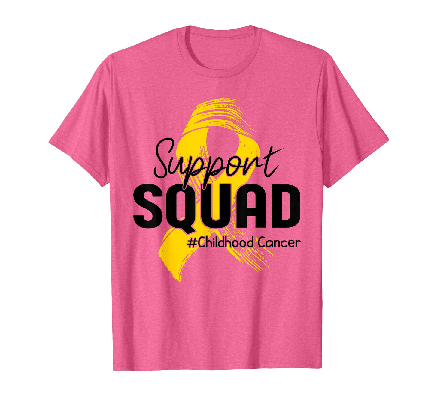 Childhood Cancer Awareness Support Squad Gold Ribbon Kids T-Shirt
