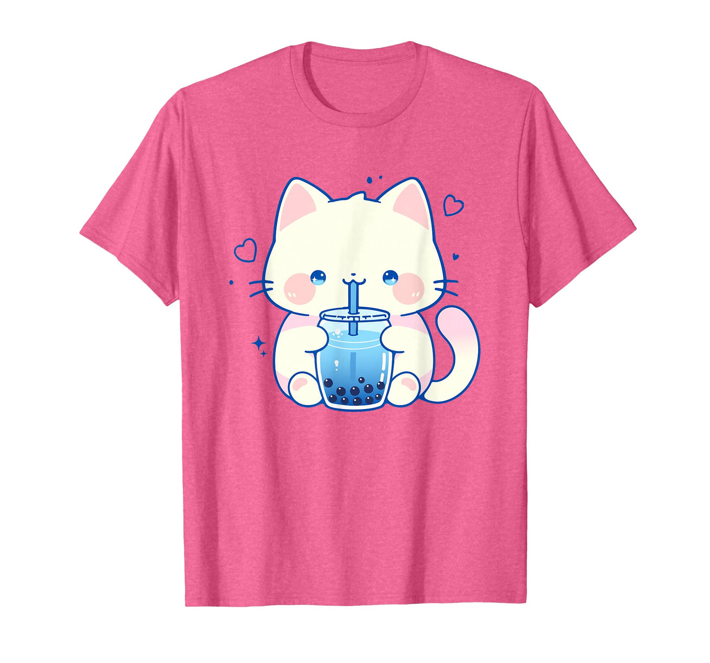 Kawaii Cat Boba Japanese cute aesthetic Anime Girls Teens T-Shirt