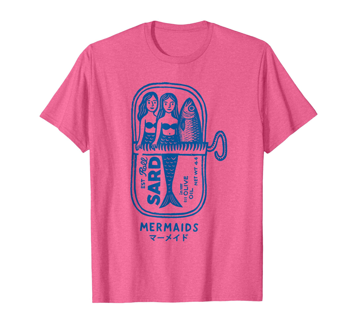 Mermaid Sardine Tin Vintage Funny Sea Creature T-Shirt