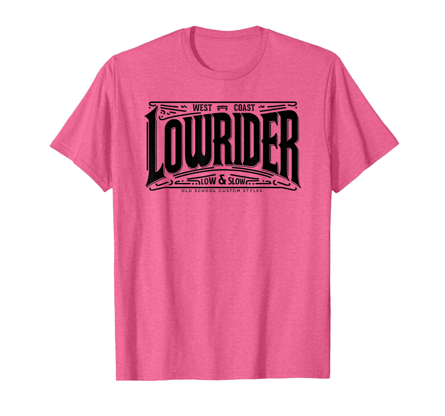 Classic LOWRIDER Shirt Chicano Art Slow and Low Custom Cars T-Shirt