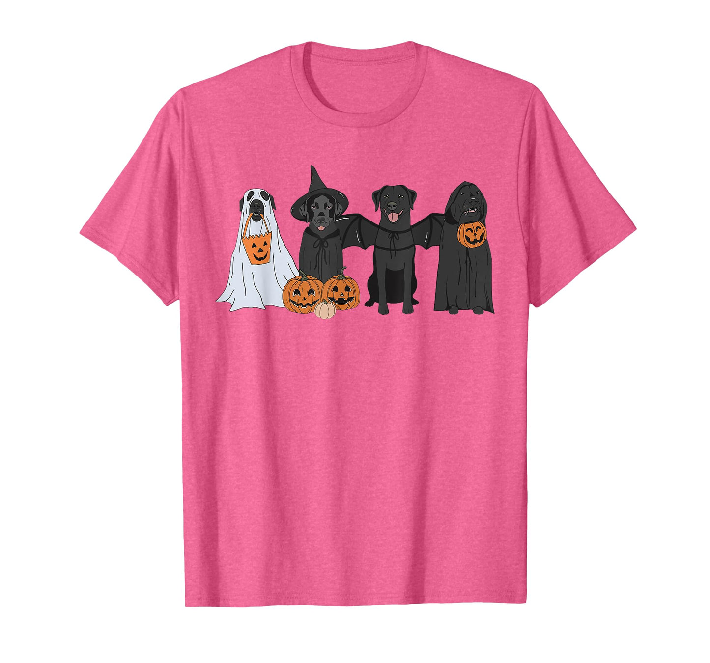 Cute Black Labrador Dog Halloween Pumpkin Labrador Dog Mom Men Women T-Shirt