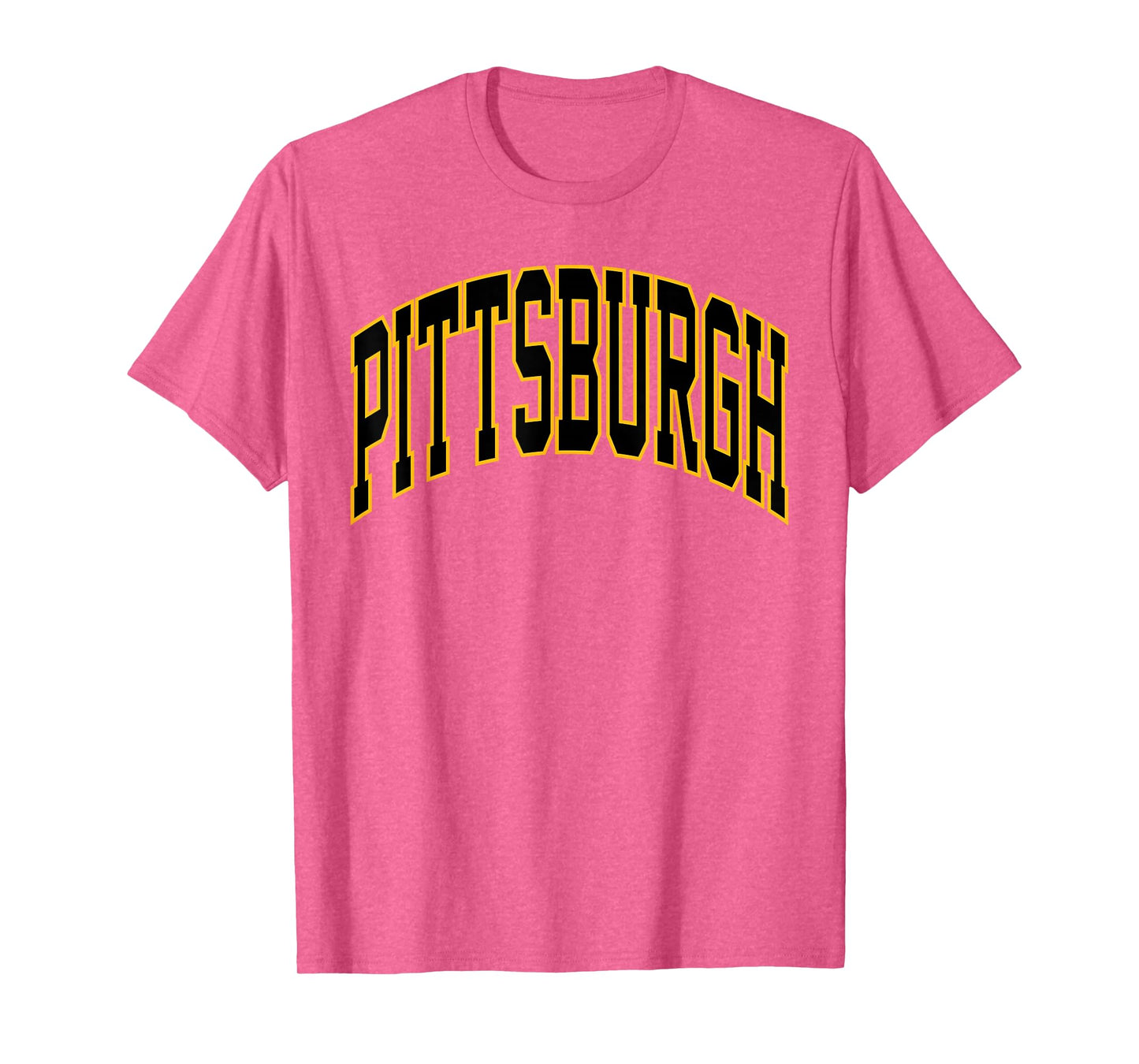 Retro Pittsburgh Throwback Classic Pittsburgh Black Gold Tee T-Shirt
