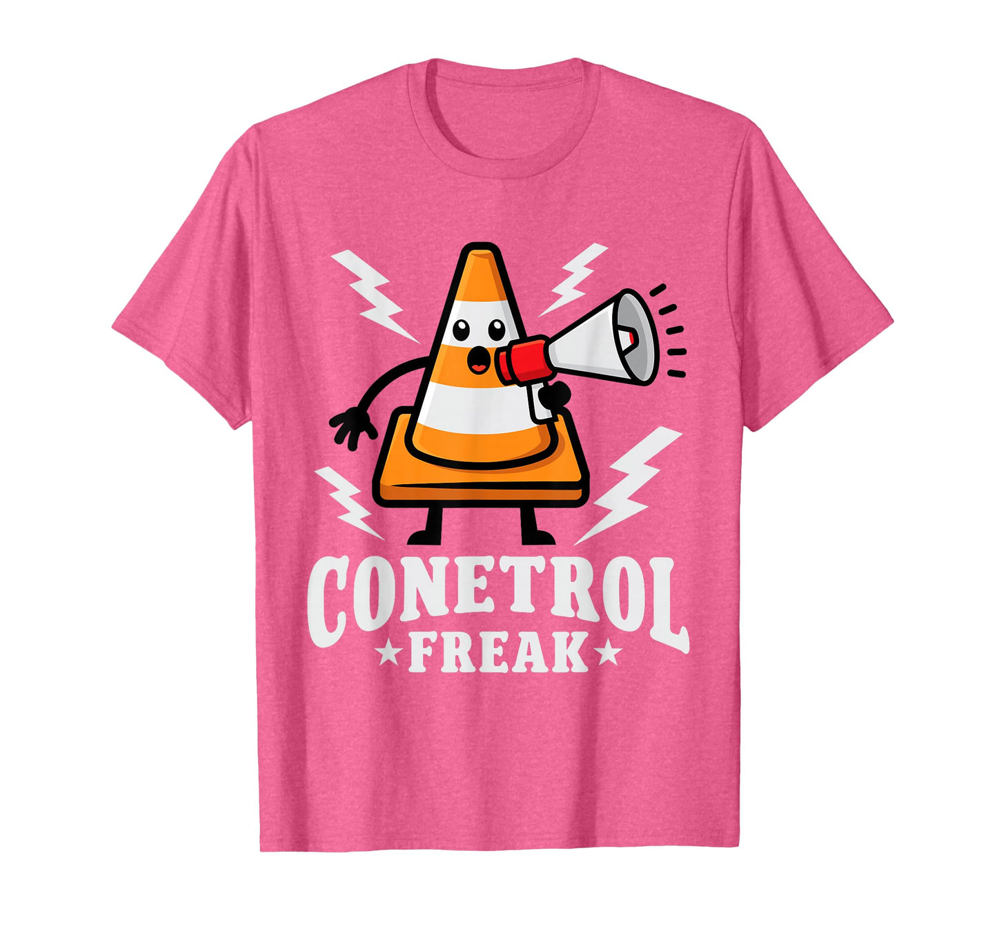 Funny Halloween Traffic Cone Conetrol Freak Highway Cones T-Shirt