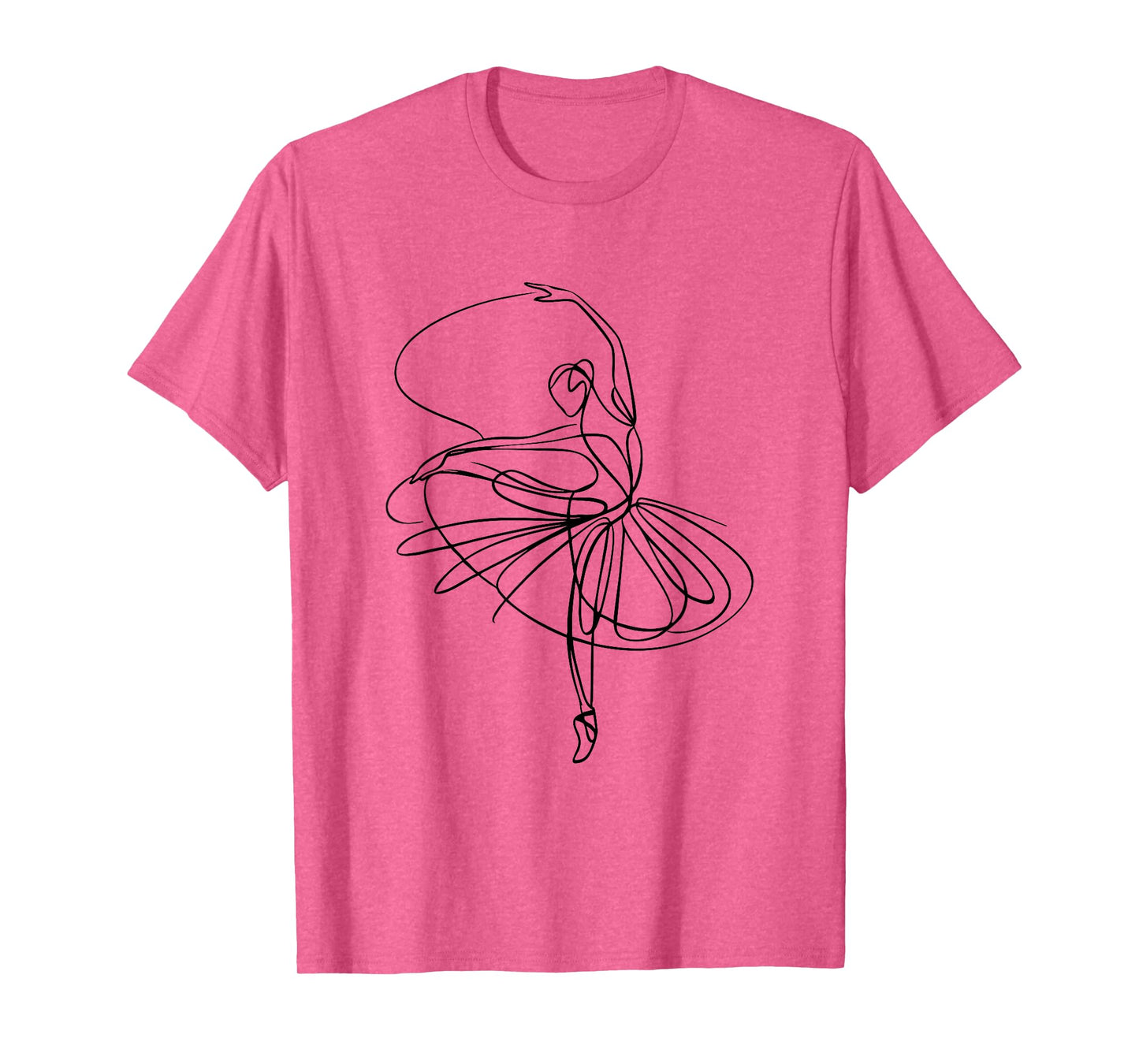 Ballet Dancer Dancing Ballerina Minimalist Dance Women Girls T-Shirt