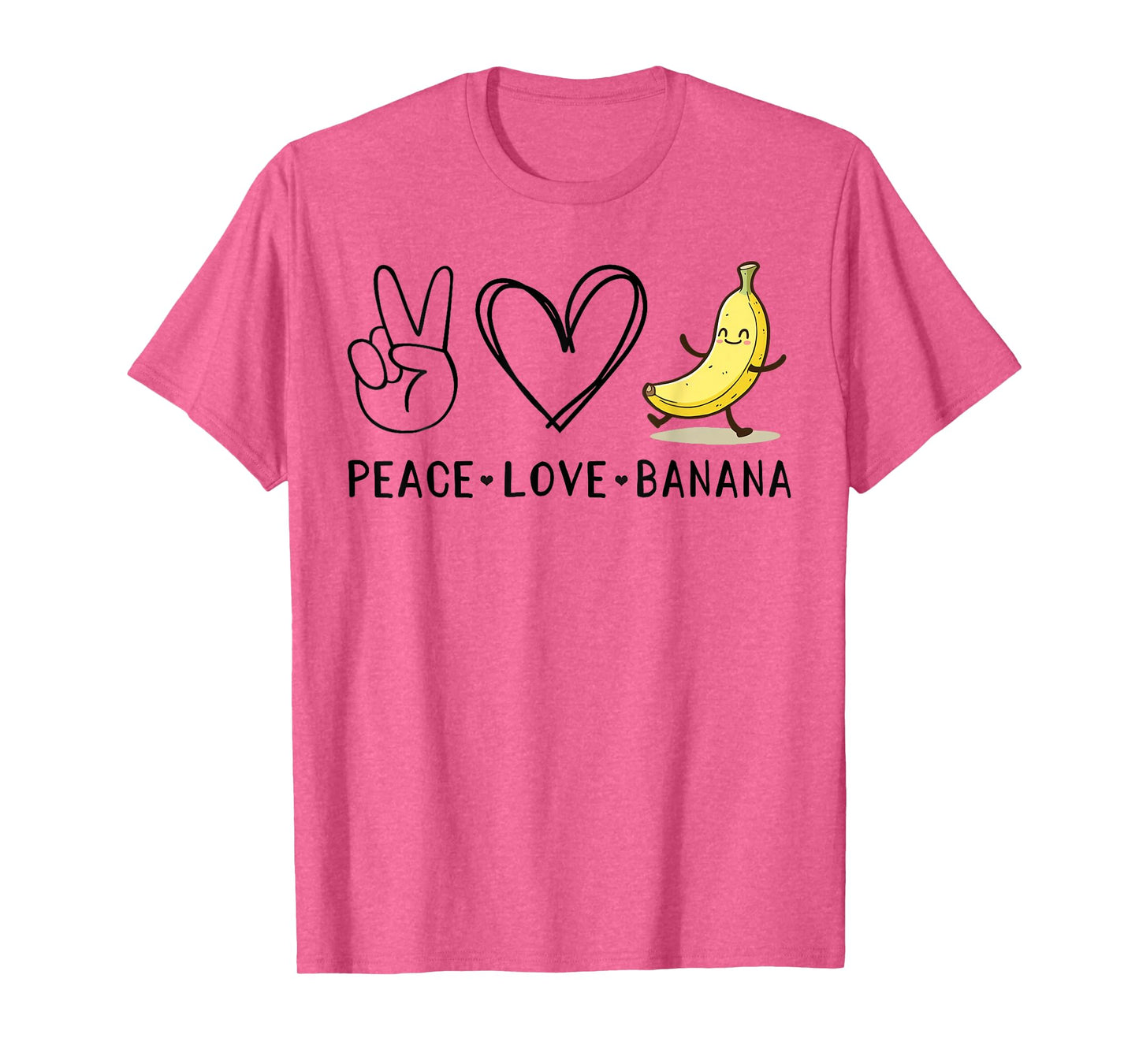 Funny Love Bananas Shirt Cute Banana Gifts Peace Love Banana T-Shirt