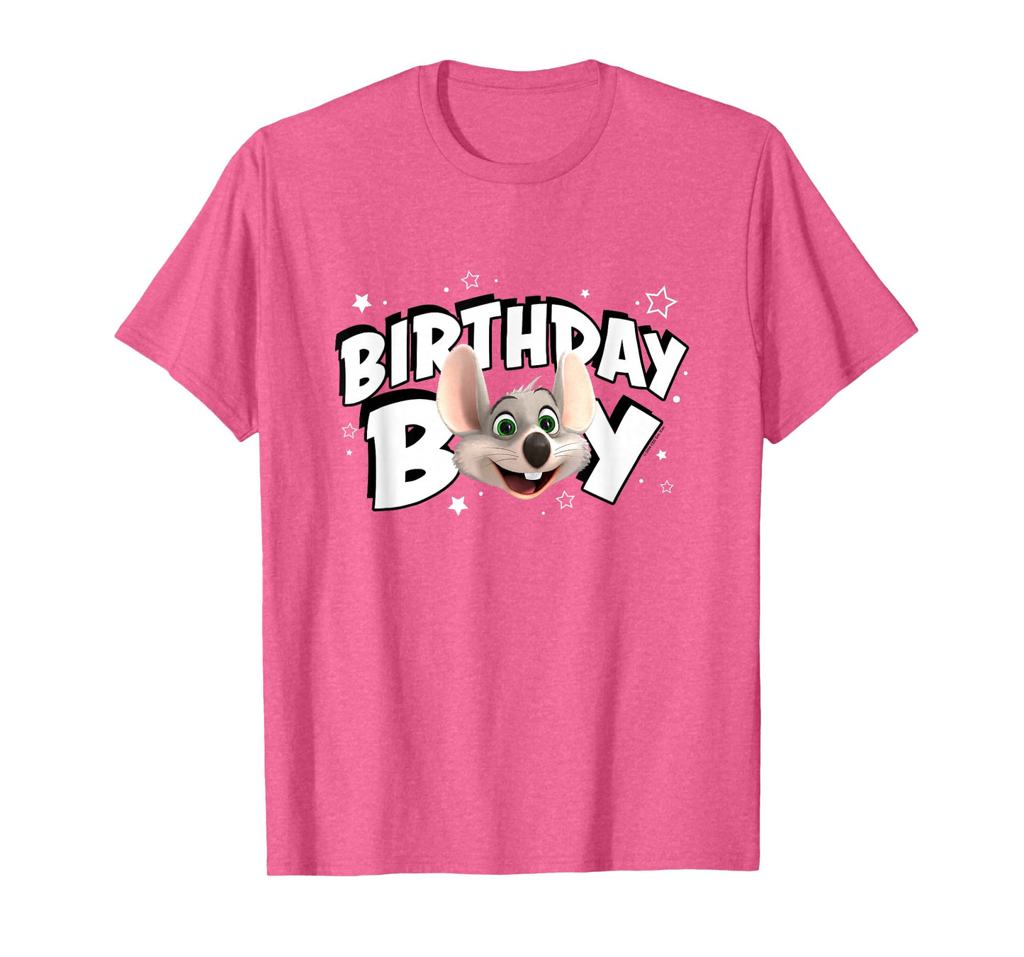 Chuck E. Cheese Birthday Boy Celebration Chuck Face Logo T-Shirt