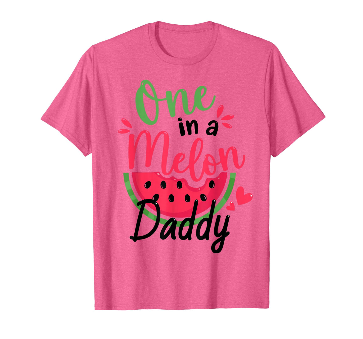 One in a Melon Daddy 1st Birthday Party Family Matching T-Shirt