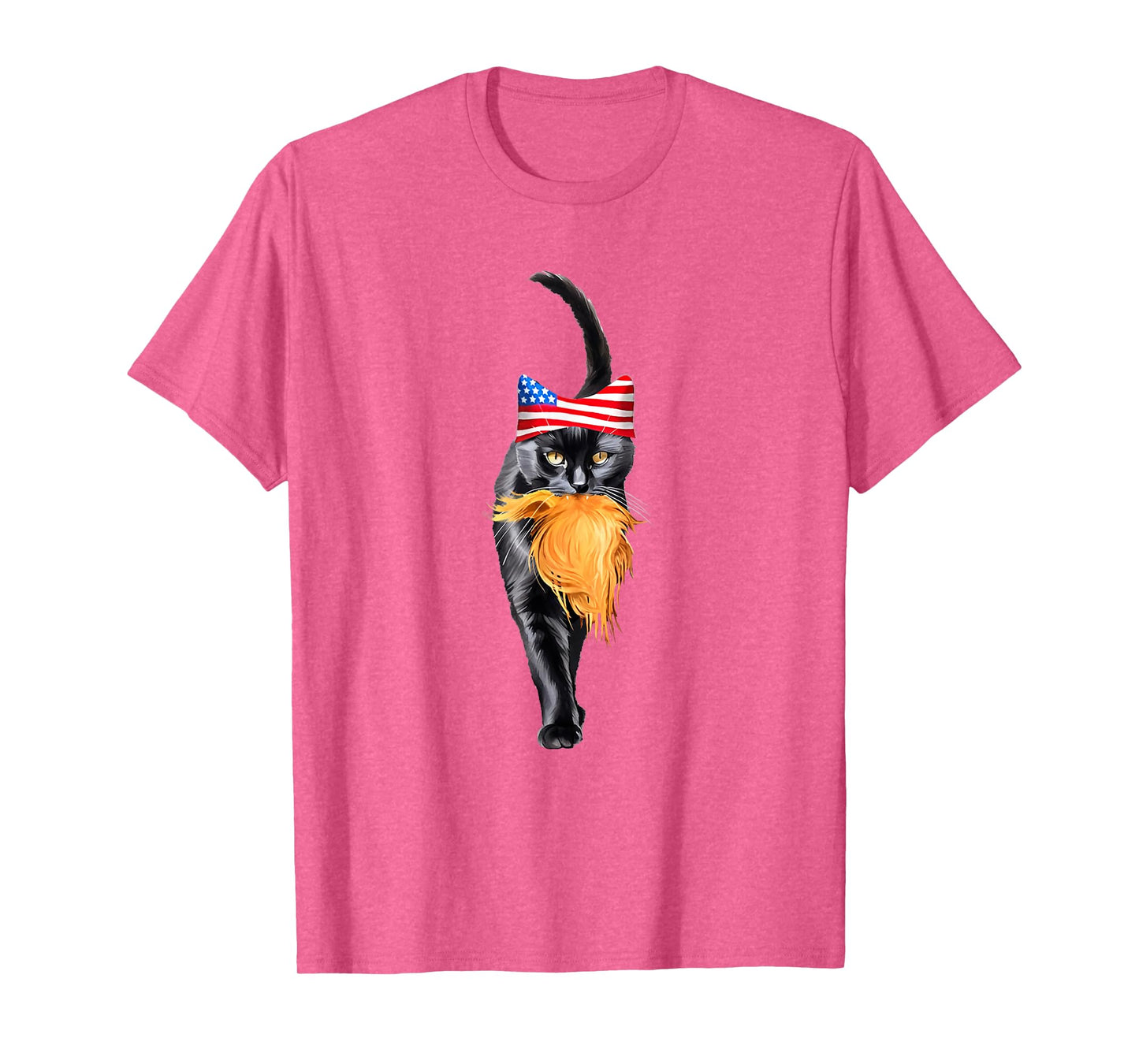 Funny Childless Cat Lady With Trump Hair Vote Kamala 2024 T-Shirt