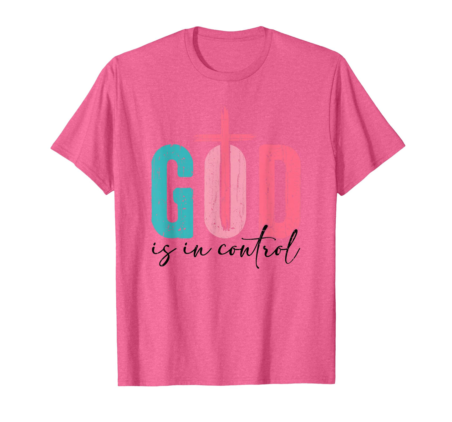 God is in Control, Christian, Jesus, Religious, Bible Verse T-Shirt