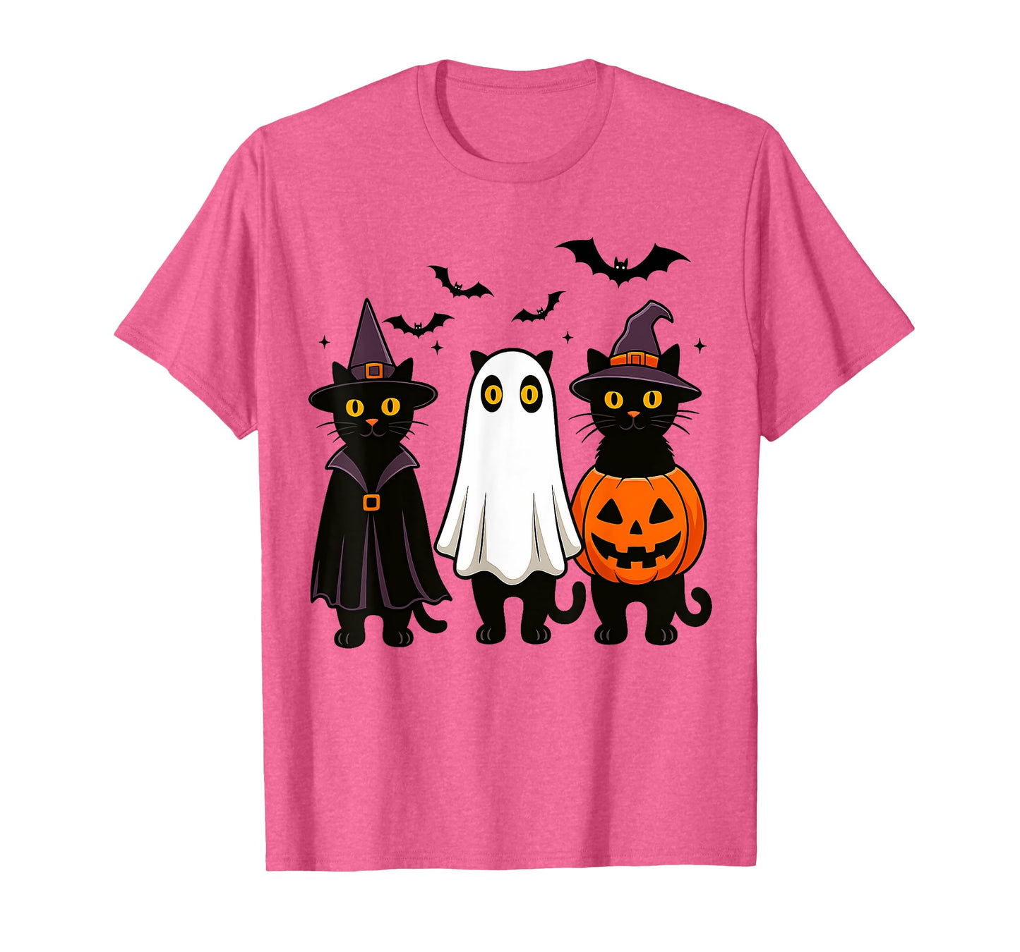 Witchy Cats and Ghostly Fun Spooky Halloween Costumes T-Shirt