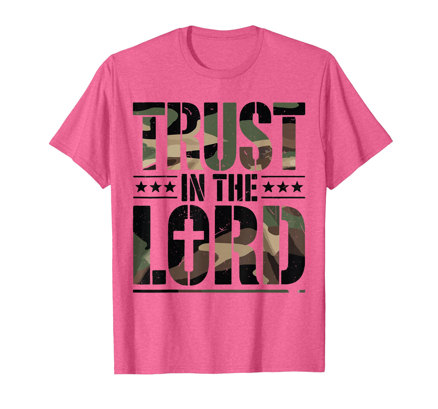 Christian Proverbs 3 5 Trust in The Lord Camo Jesus Christ T-Shirt