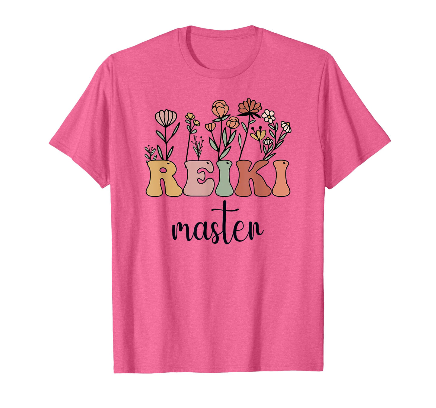 Reiki Master Wildflower Groovy Women T-Shirt