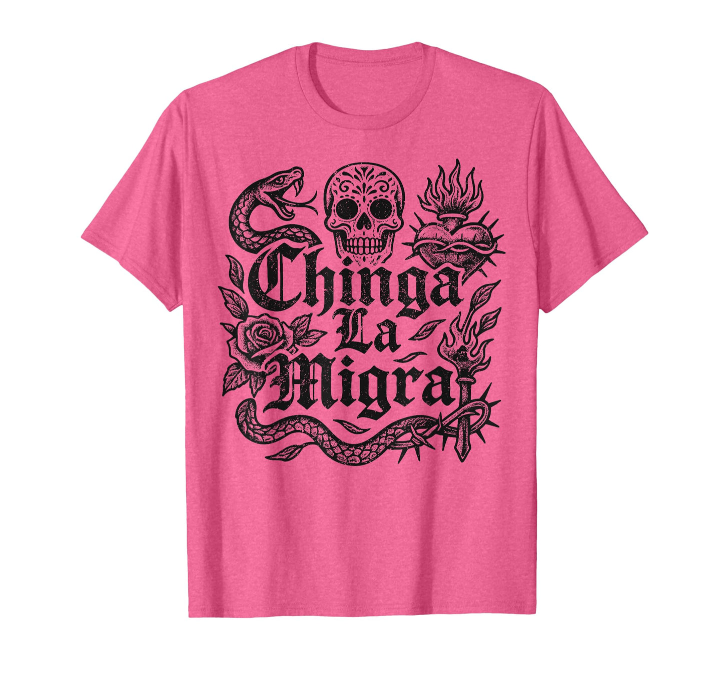 Chinga La Migra Pro Immigration Fascism Human Rights Justice T-Shirt