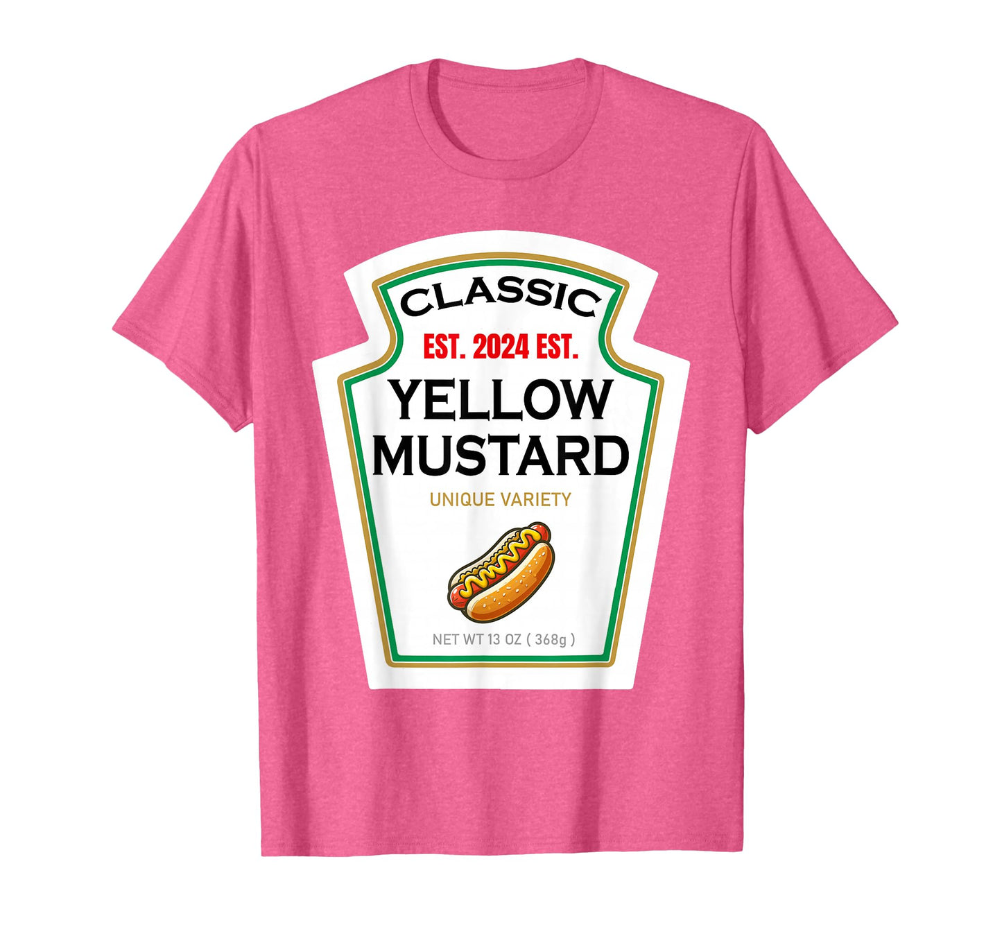 Mustard Halloween DIY Costume Family Matching Ketchup Sauce T-Shirt