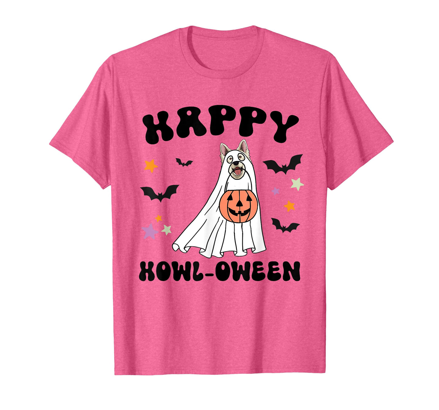 White German Shepherd Boo Dog Lover Costume Happy Halloween T-Shirt