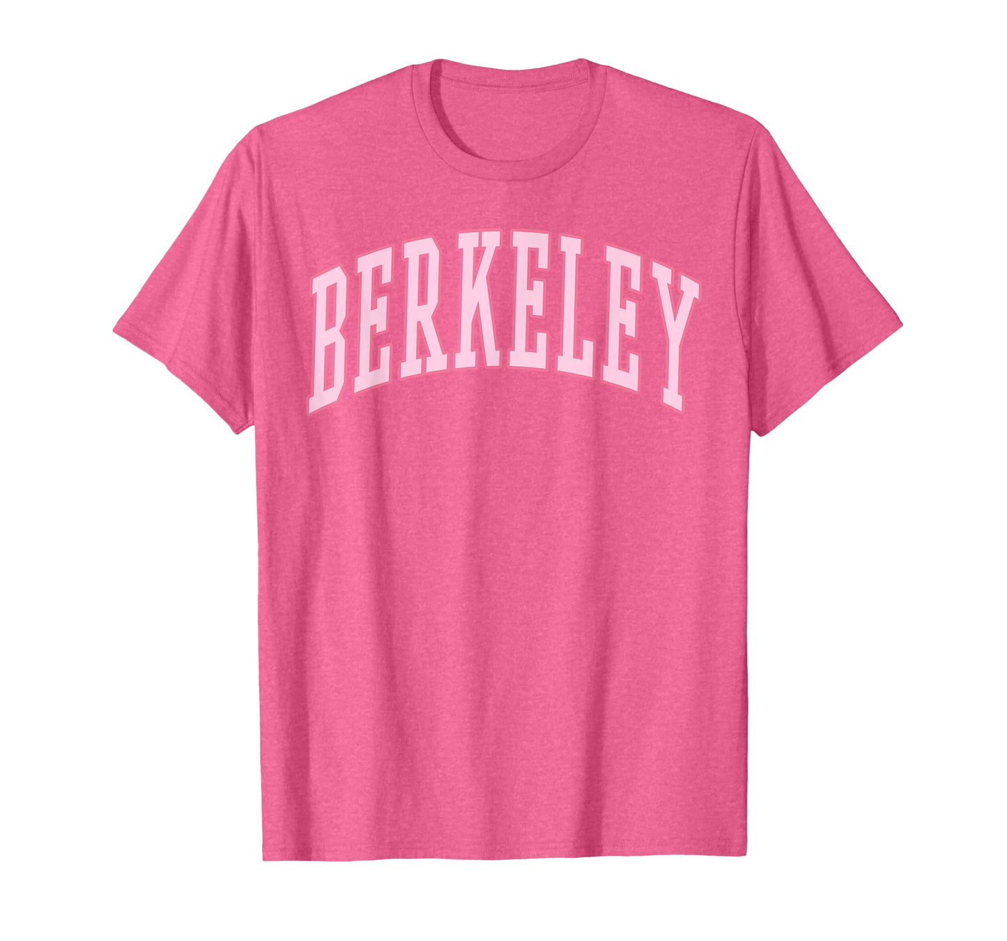 Berkeley Vintage Preppy Varsity Pink Sports T-Shirt