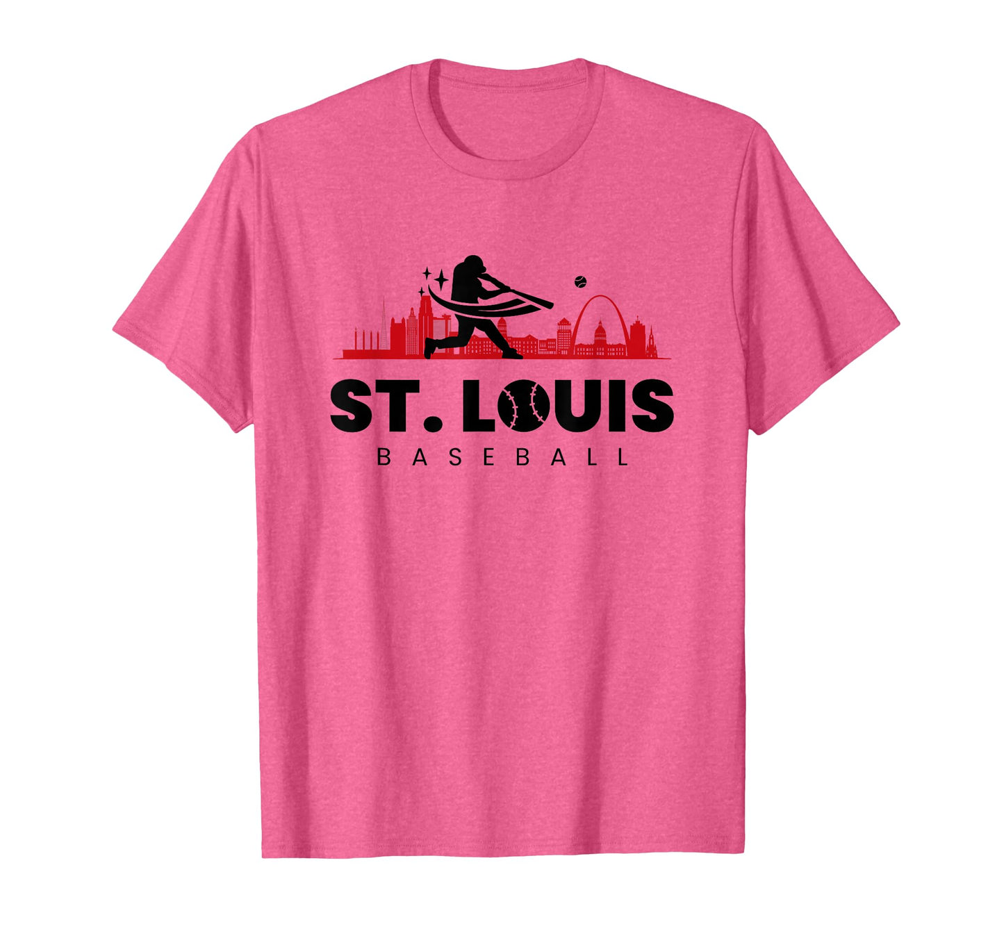 St Louis Baseball Vintage Minimalist Retro Baseball Lover T-Shirt