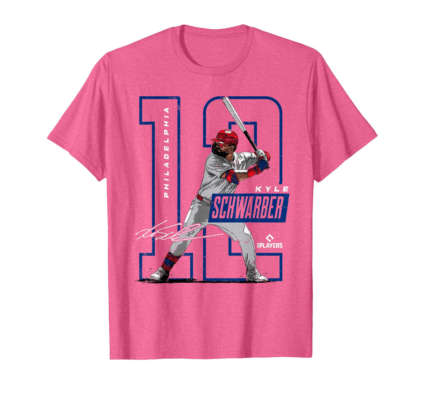 License Champs Kyle Schwarber | Philadelphia Baseball Players | MLBSWB3002 T-Shirt, Small, Red