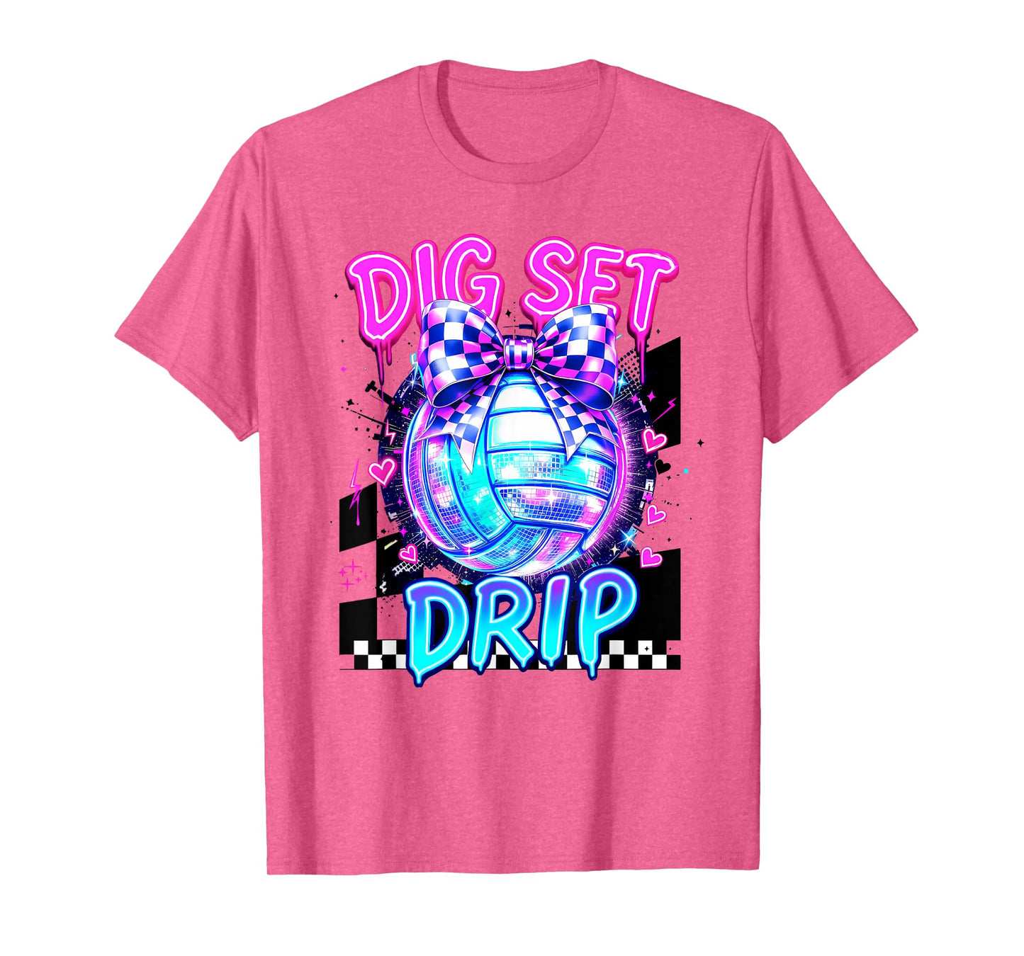 Volleyball Dig Set Drip Boys Girls Sport Lover T-Shirt
