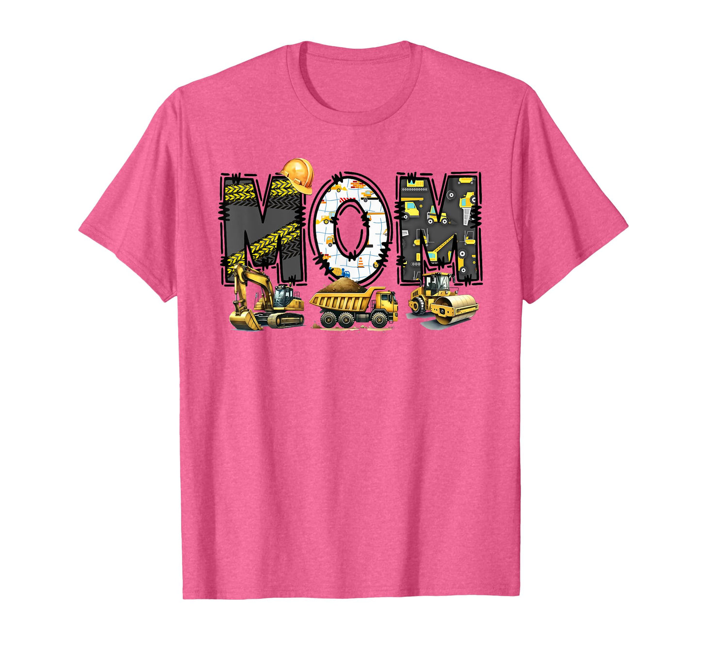 Funny Mom Construction Excavator Kids Matching Family T-Shirt