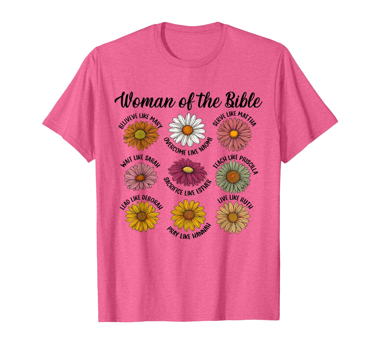 Christian Jesus God Lover Catholic Flower Woman of The Bible T-Shirt