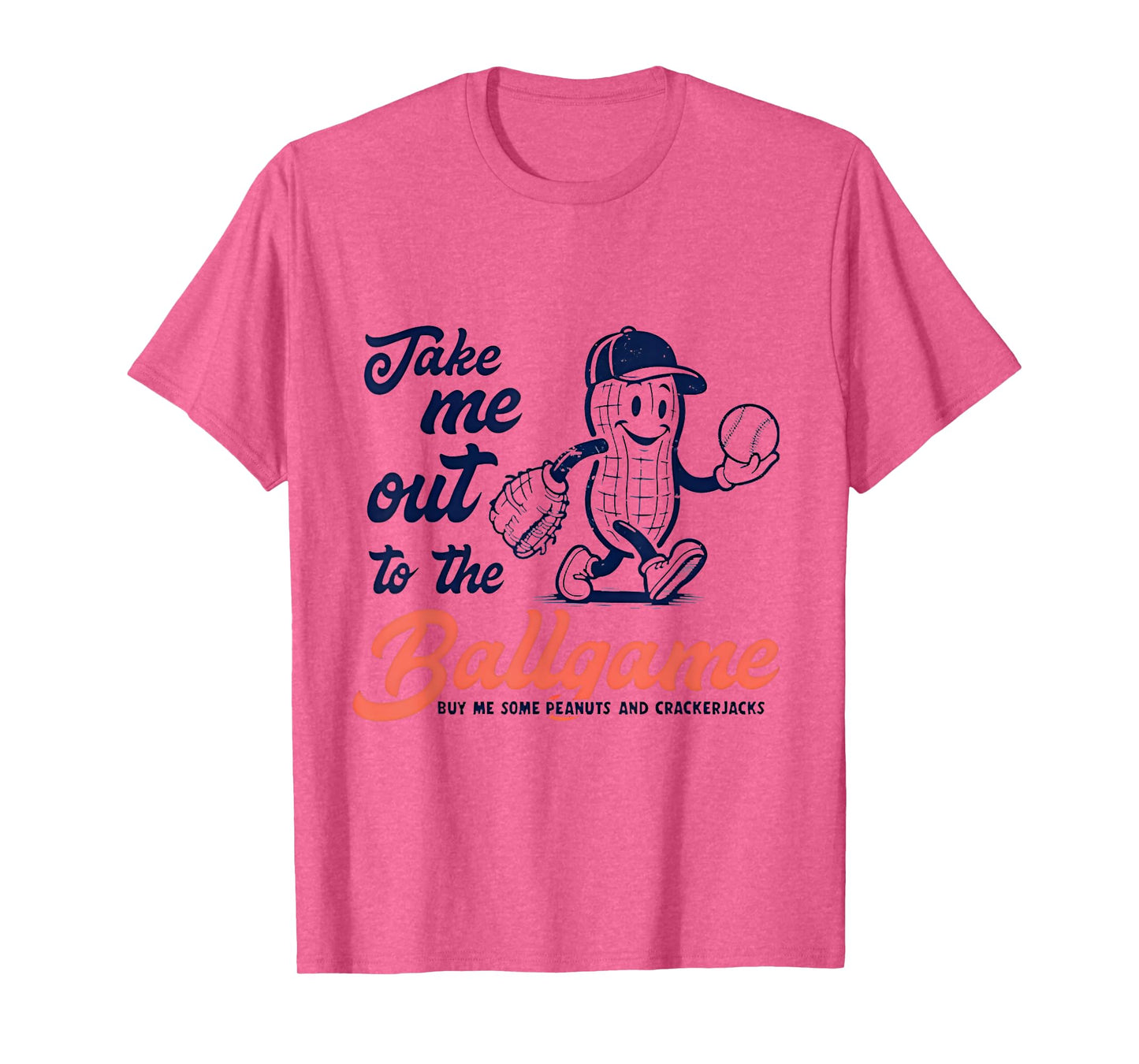 Funny Peanuts Take Me Out To The Ball Game Baseball T-Shirt