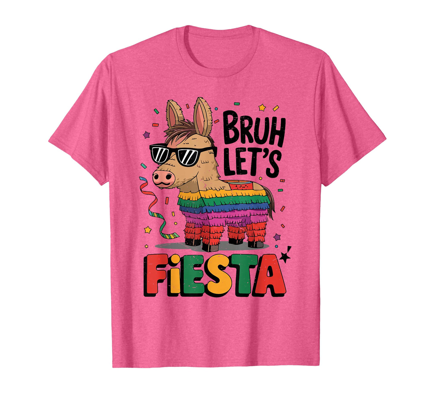 Bruh Lets Fiesta Cinco Mayo Pinata Funny Mexican Boy Men Kid T-Shirt